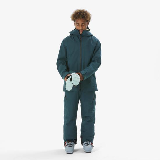 Veste de ski 3 en 1 polaire amovible enfant 7-15 ans, 900 bleu