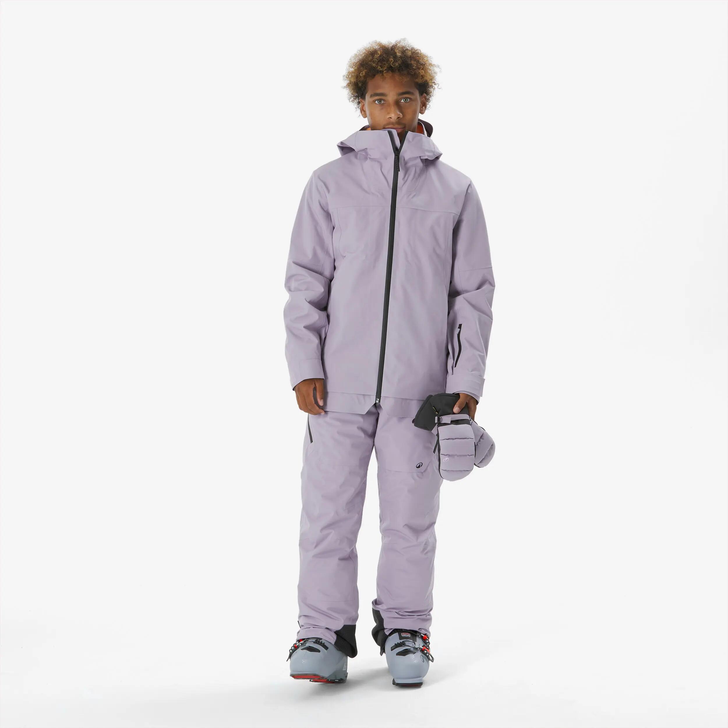 Skihose Latzhose Kinder 7–15 Jahre - Bib 900 violett 2/21