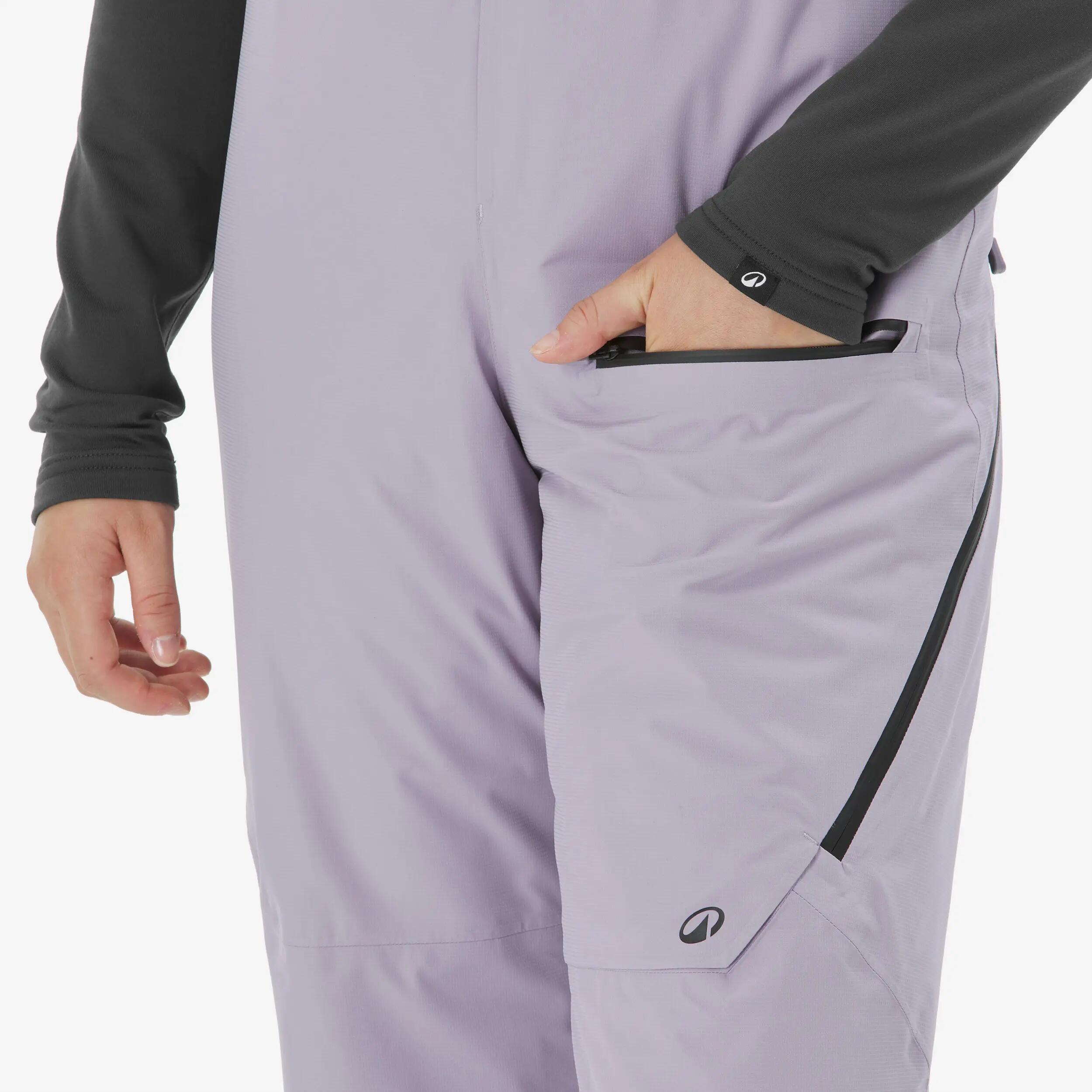 Skihose Latzhose Kinder 7–15 Jahre - Bib 900 violett 8/21