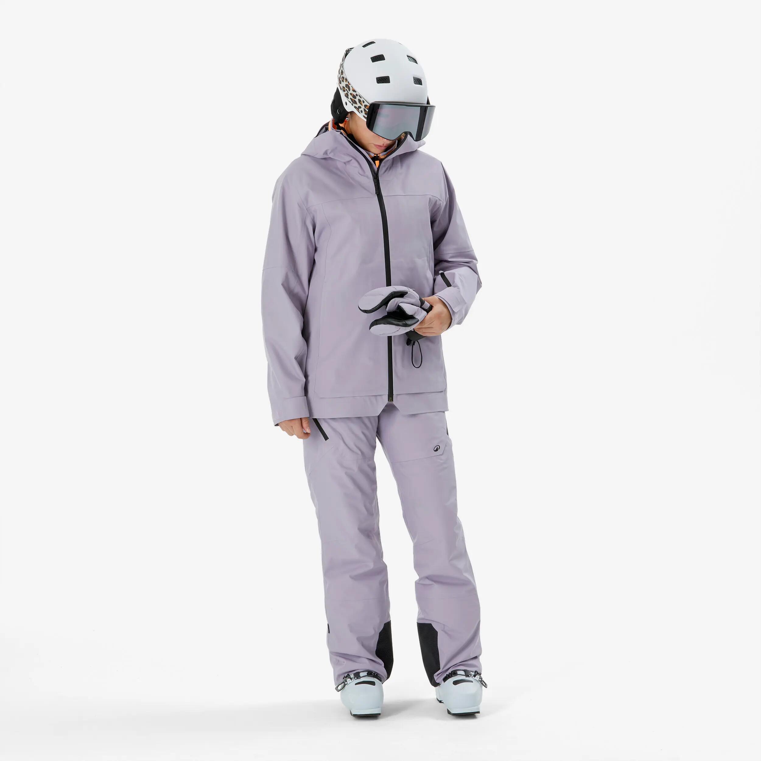 Skihose Latzhose Kinder 7–15 Jahre - Bib 900 violett 6/21