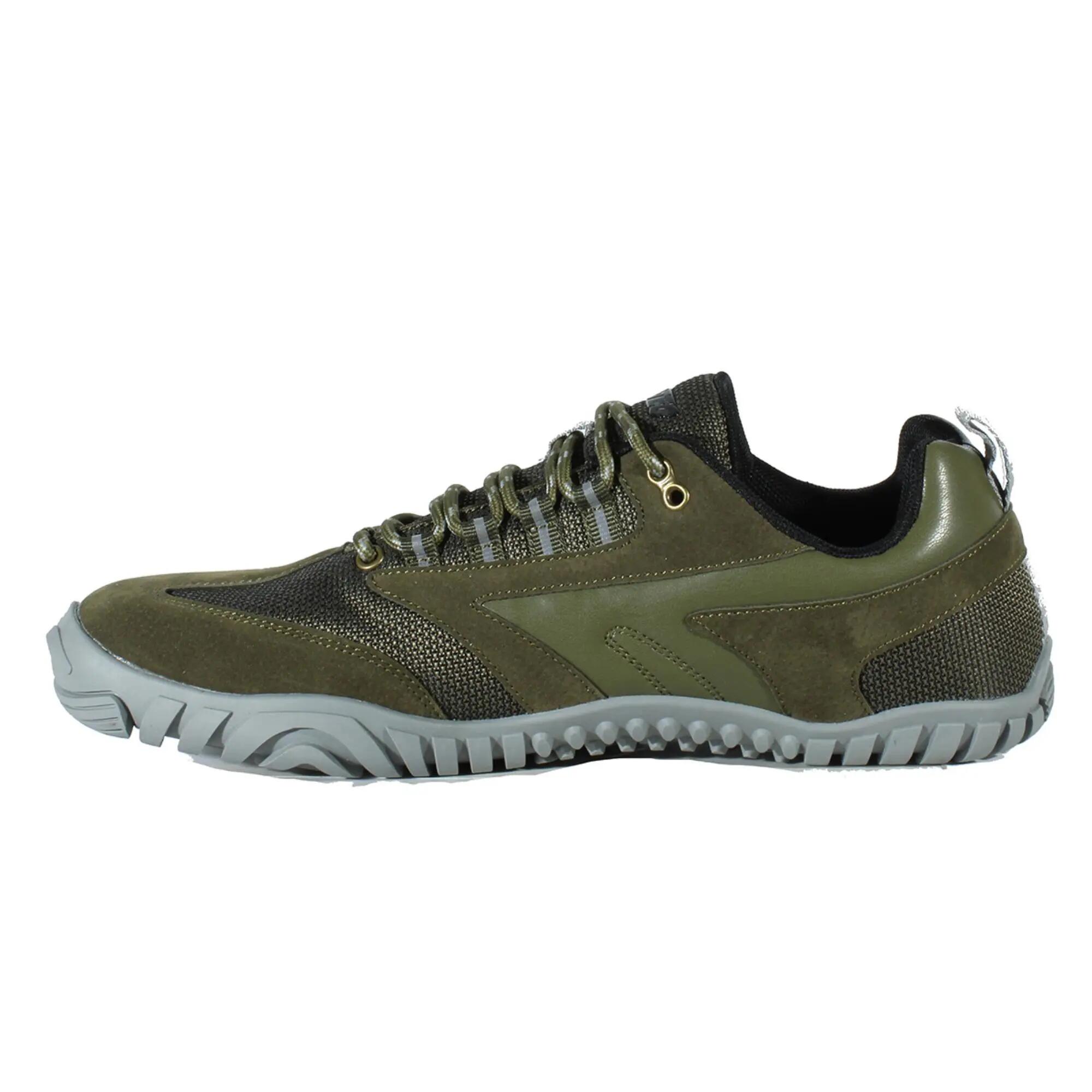 Zapatillas Trekking Barefoot Hombre Figaro Low WP Khaky 6/9
