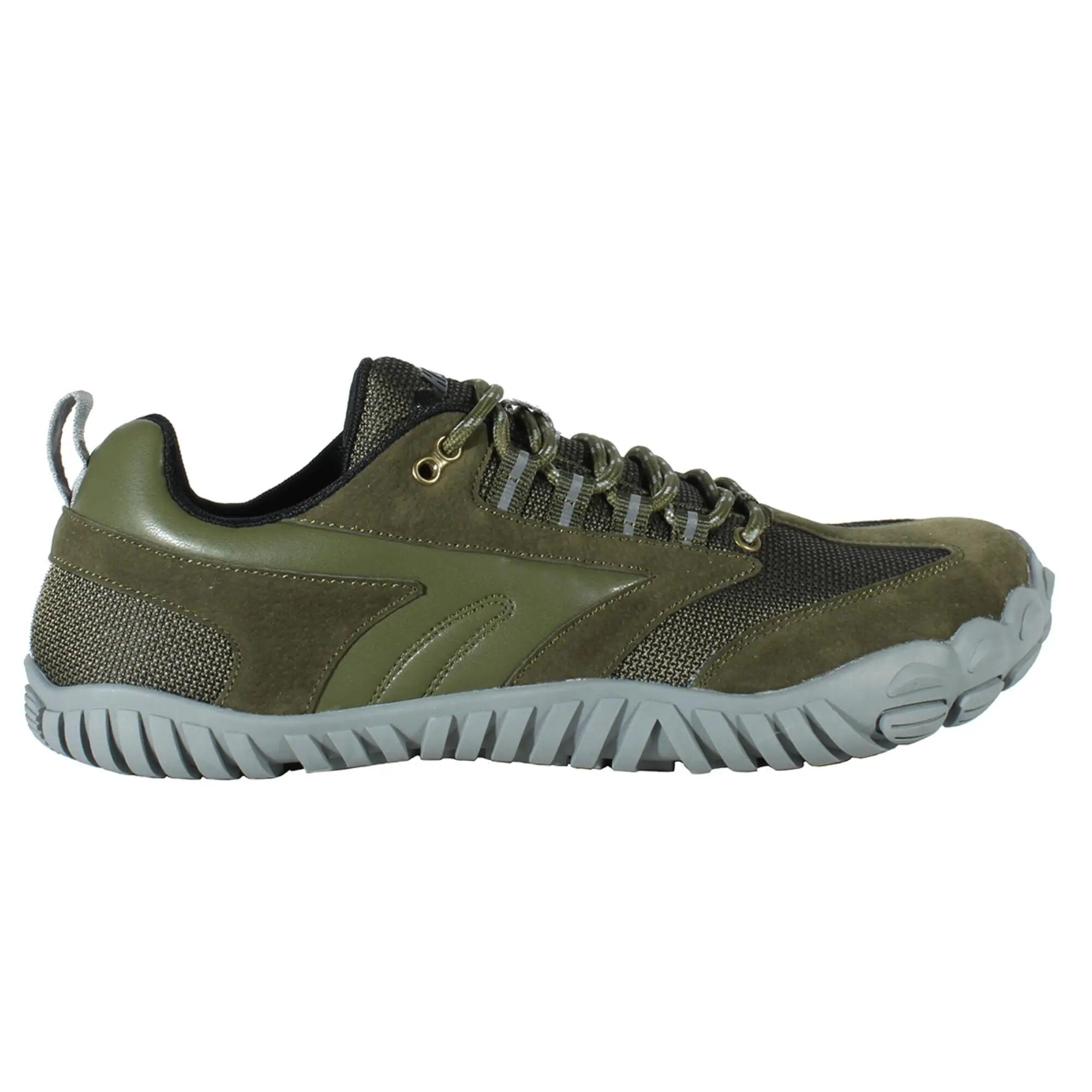 Zapatillas Trekking Barefoot Hombre Figaro Low WP Khaky 3/9