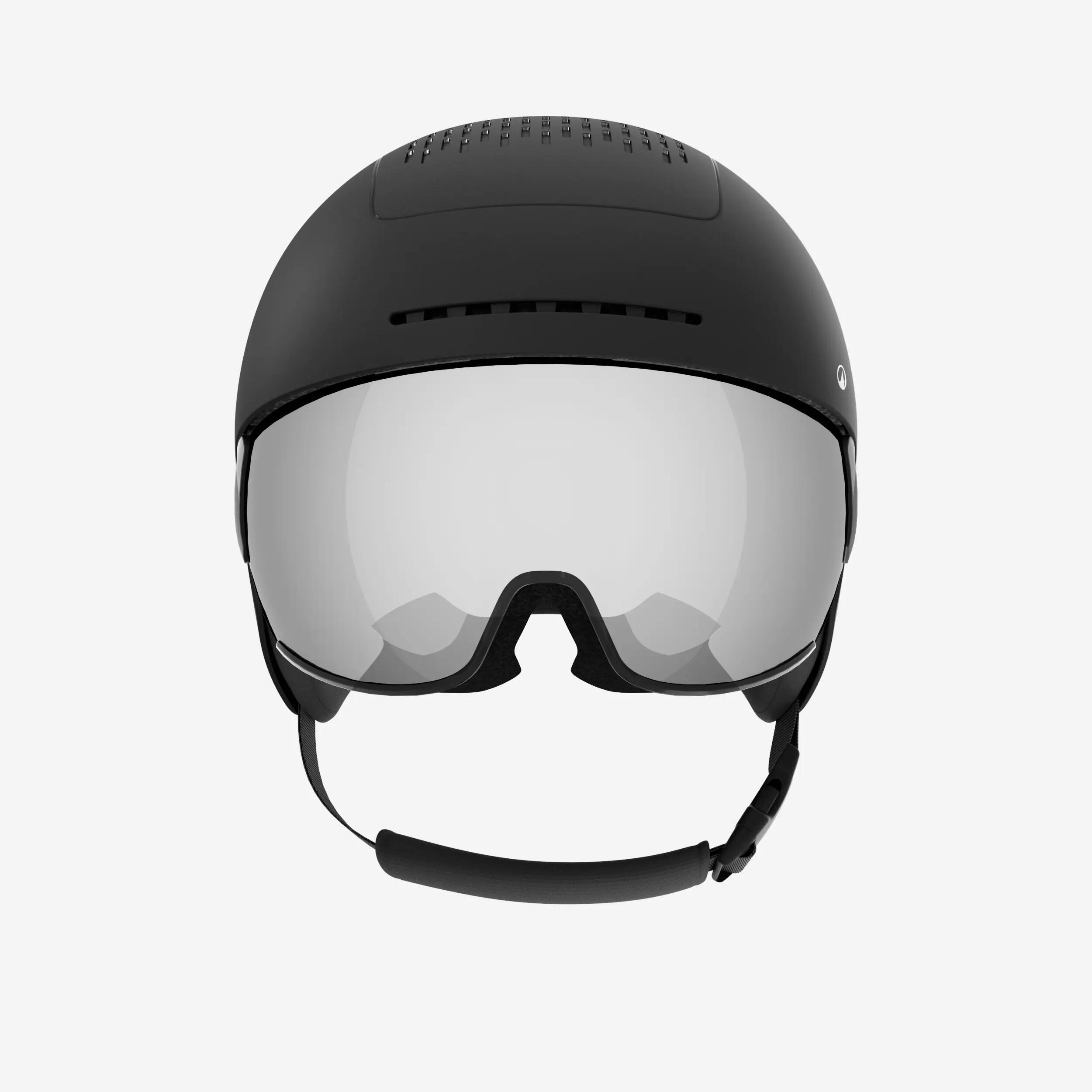 Casque de ski VISOR + adulte avec visière, PST 500 noir 3/8