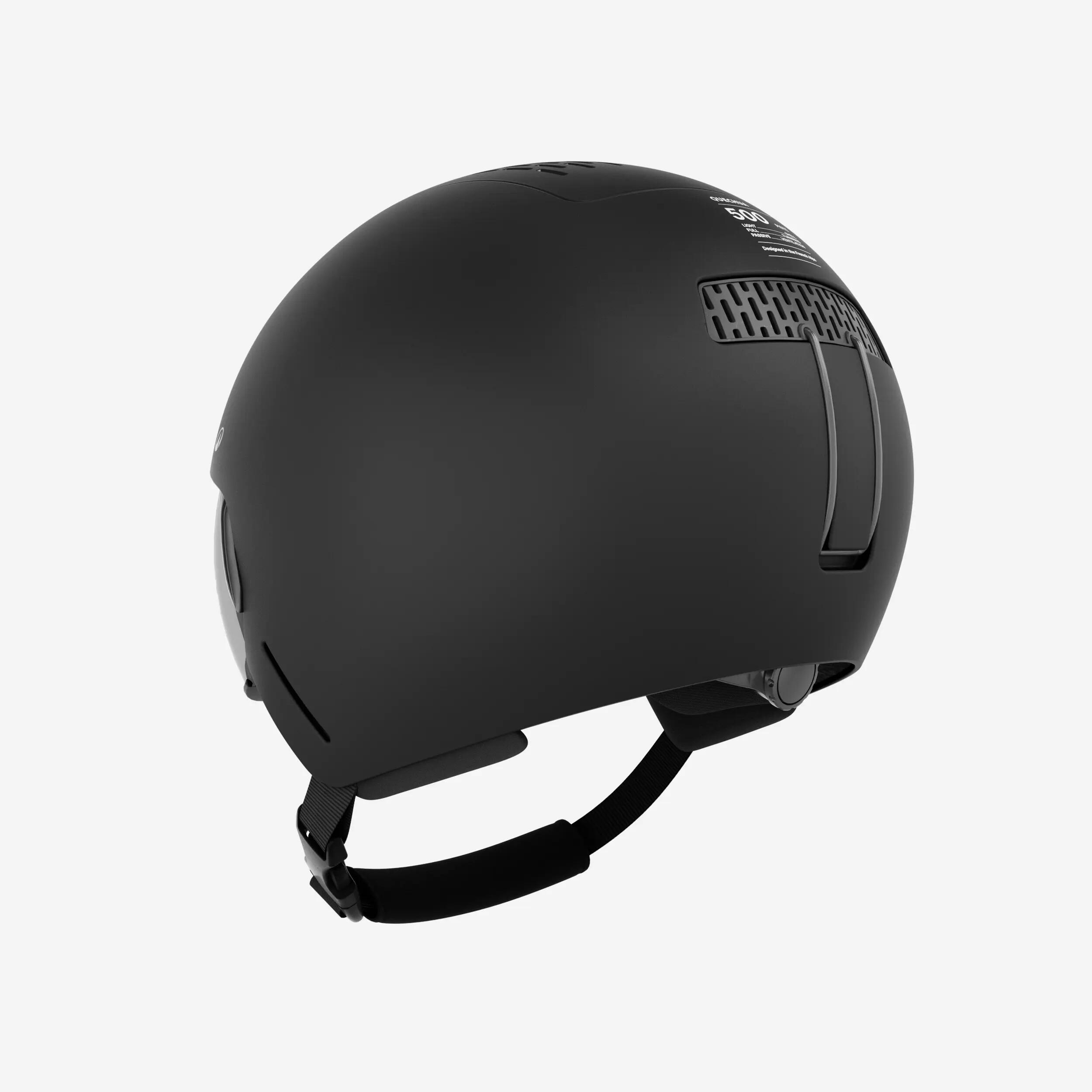 Casque de ski VISOR + adulte avec visière, PST 500 noir 6/8