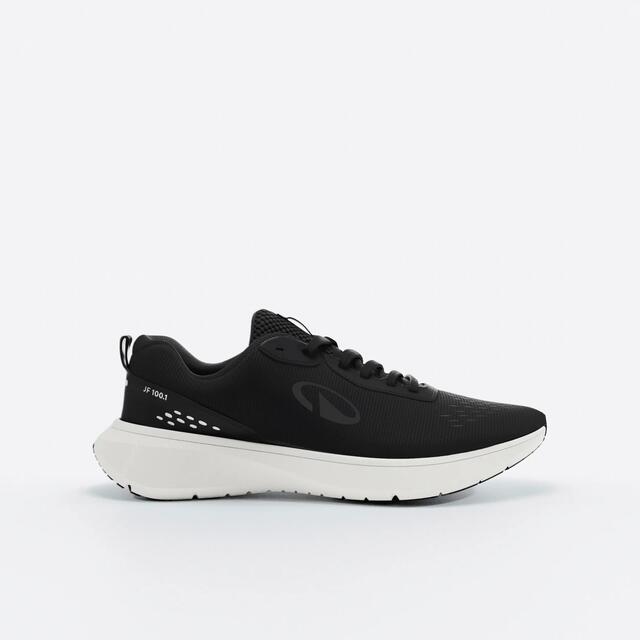 DECATHLON MEN'S JOGFLOW 100.1 RUNNING SHOES - BLACK/GREY
