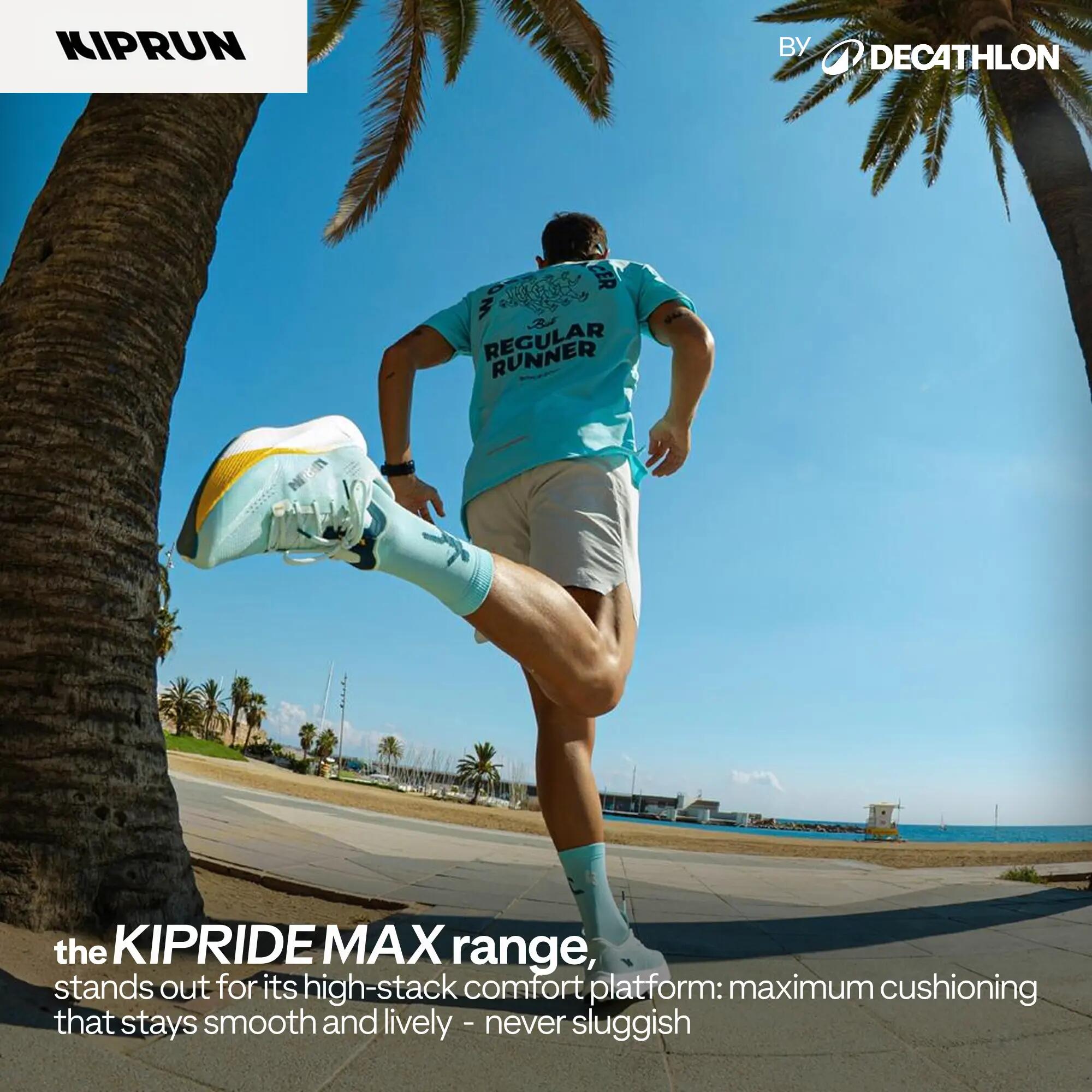 Men Road Running Soft Cushion Comfort Shoes, Kiprun Kipride - Blue -  3