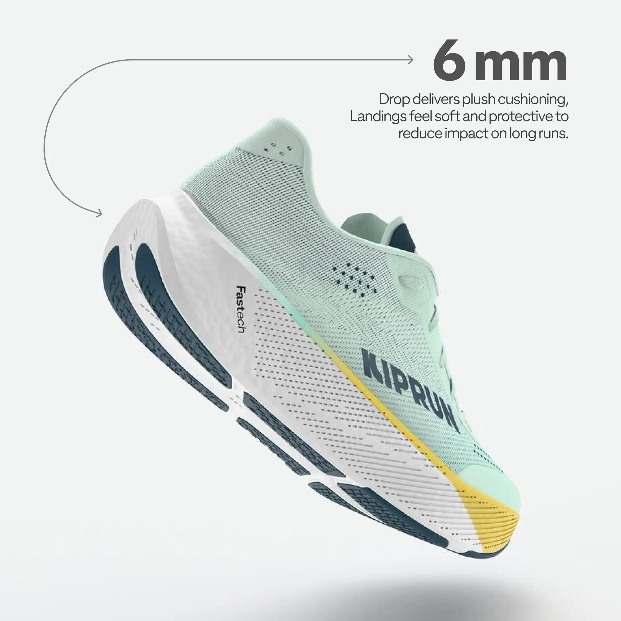 Men Road Running Soft Cushion Comfort Shoes, Kiprun Kipride - Blue -  5