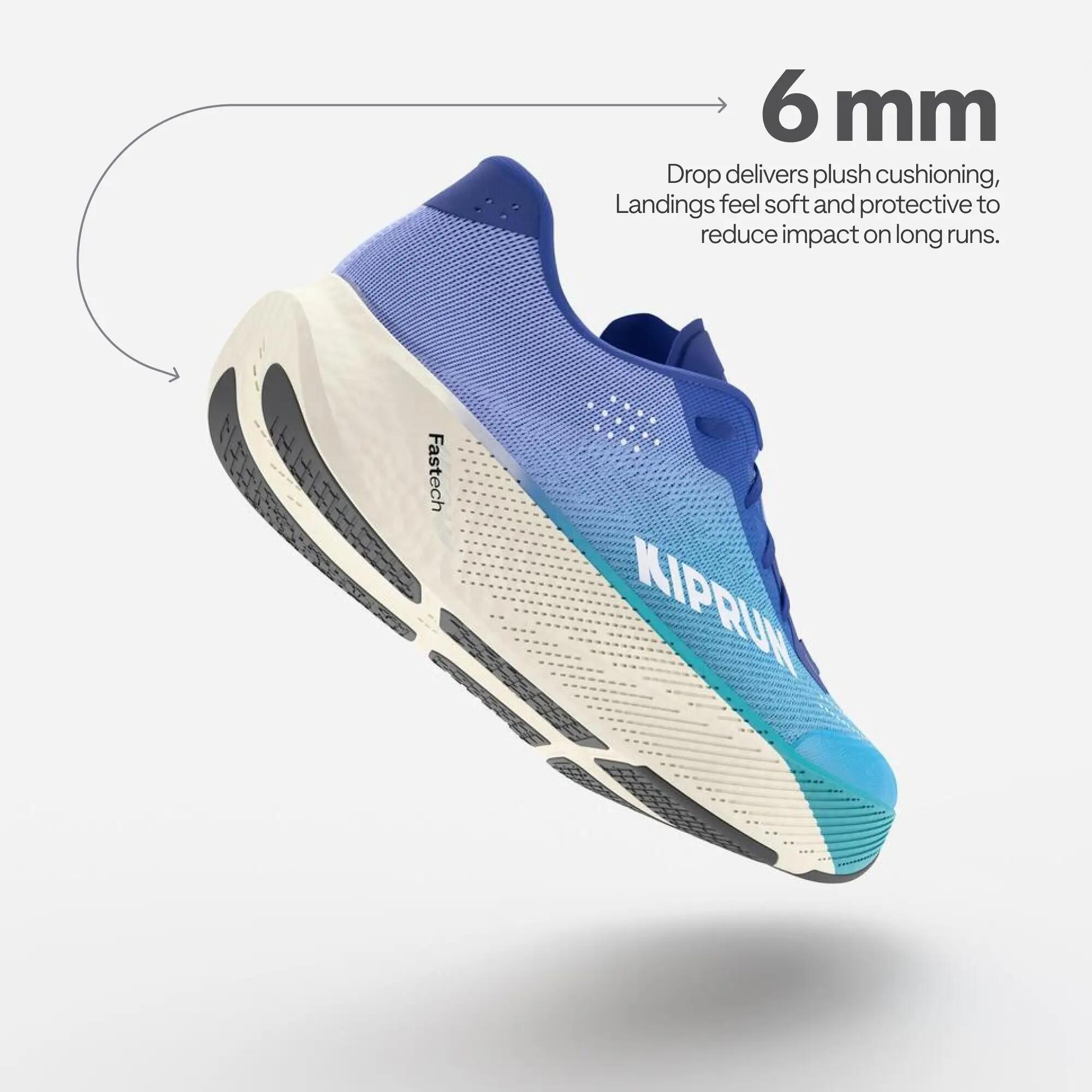 Men Road Running Soft Cushion Shoes, Kiprun Kipride - Blue -  3