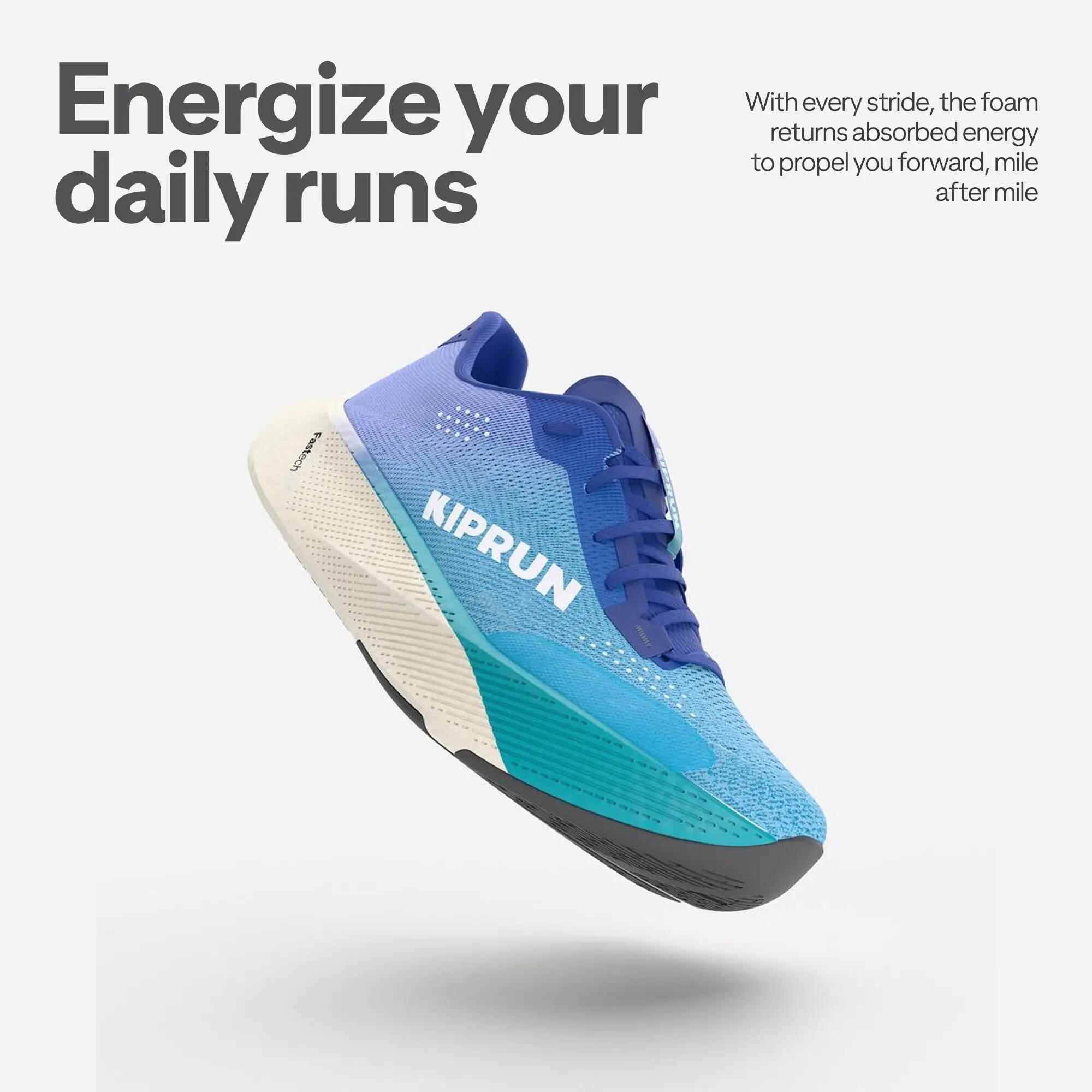 Men Road Running Soft Cushion Shoes, Kiprun Kipride - Blue -  4