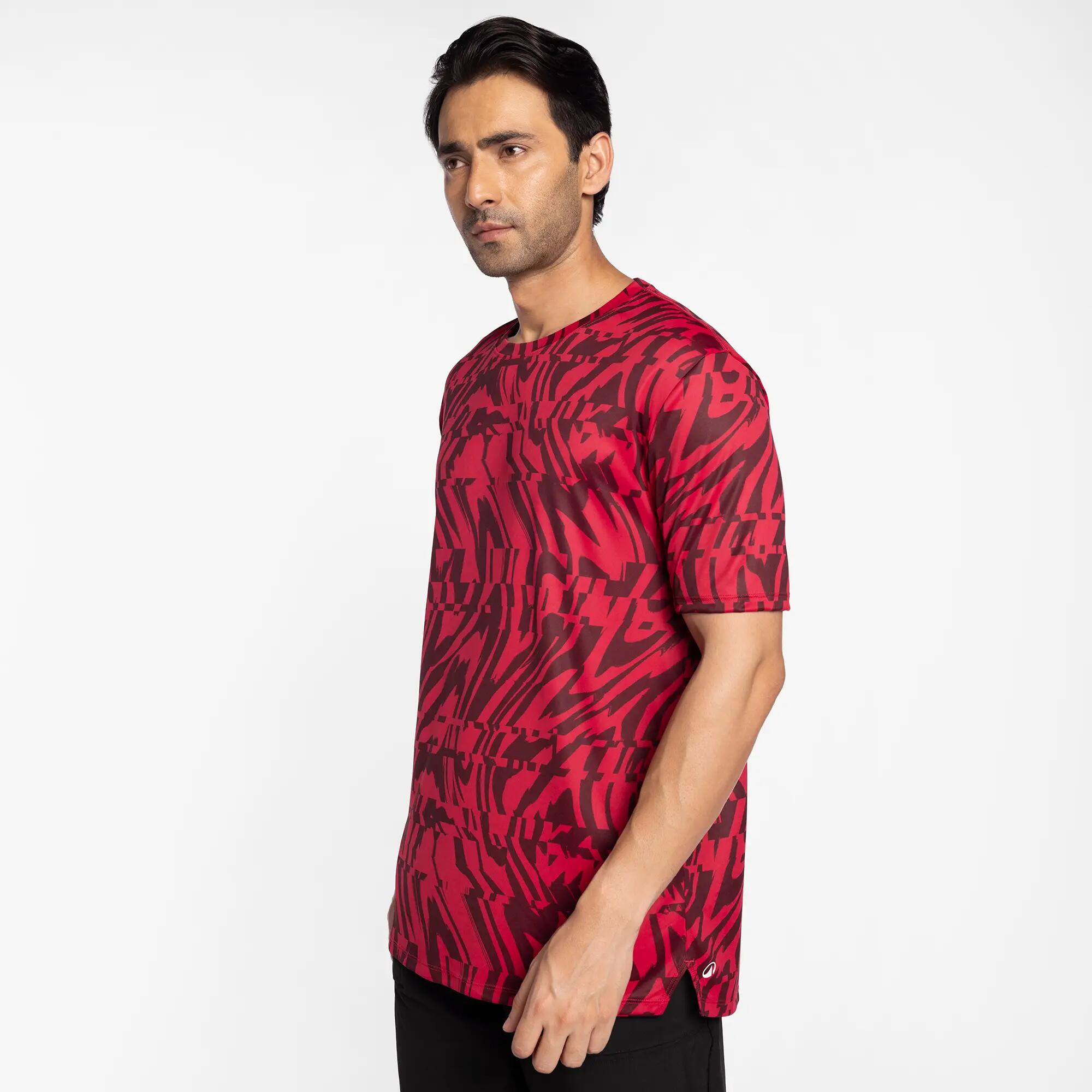 Men's Short-Sleeved Crew Neck Breathable Fitness T-Shirt -  2