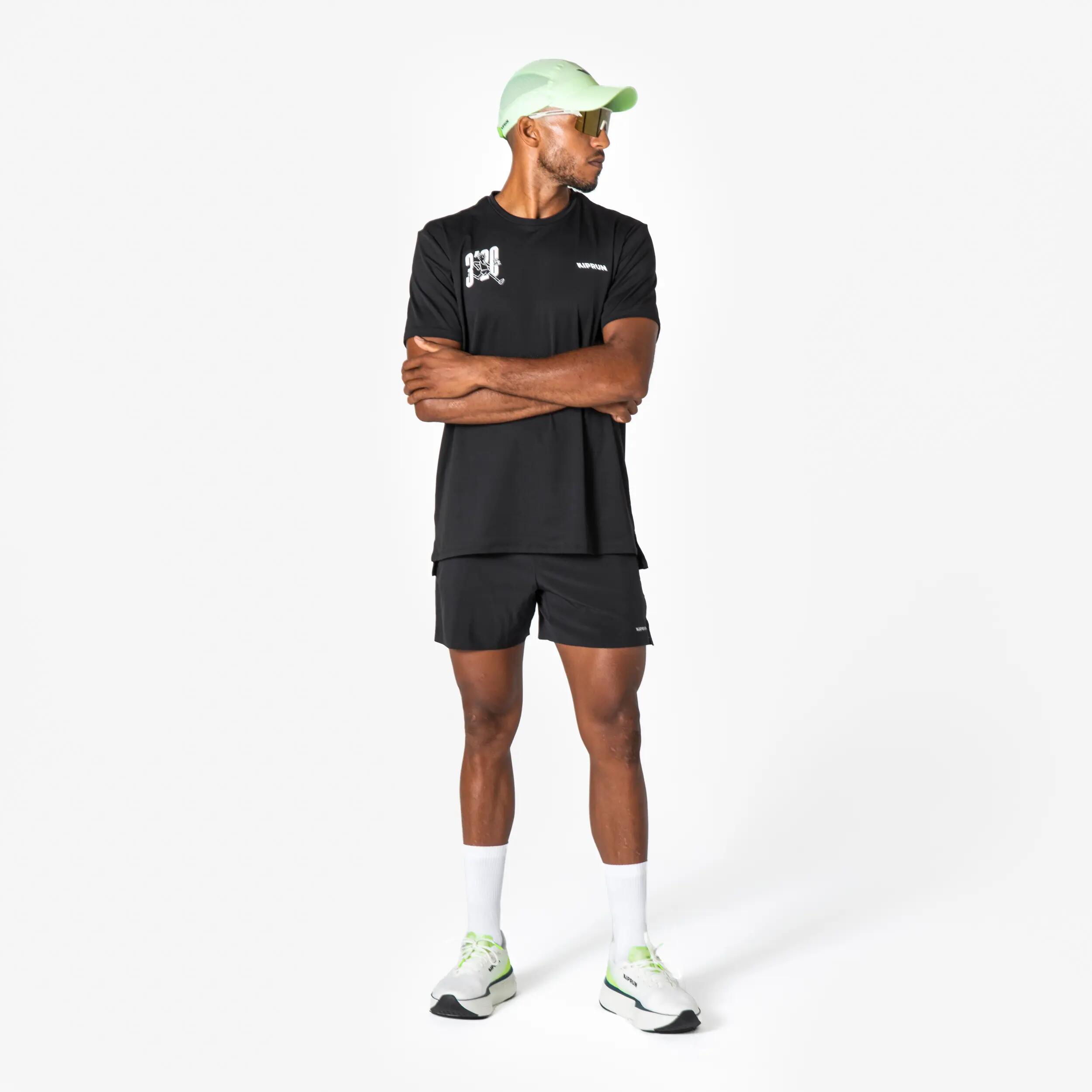T-shirt Running respirant Homme, KIPRUN CORE ed limitée Jimmy Gressier 3'20 noir 4/8