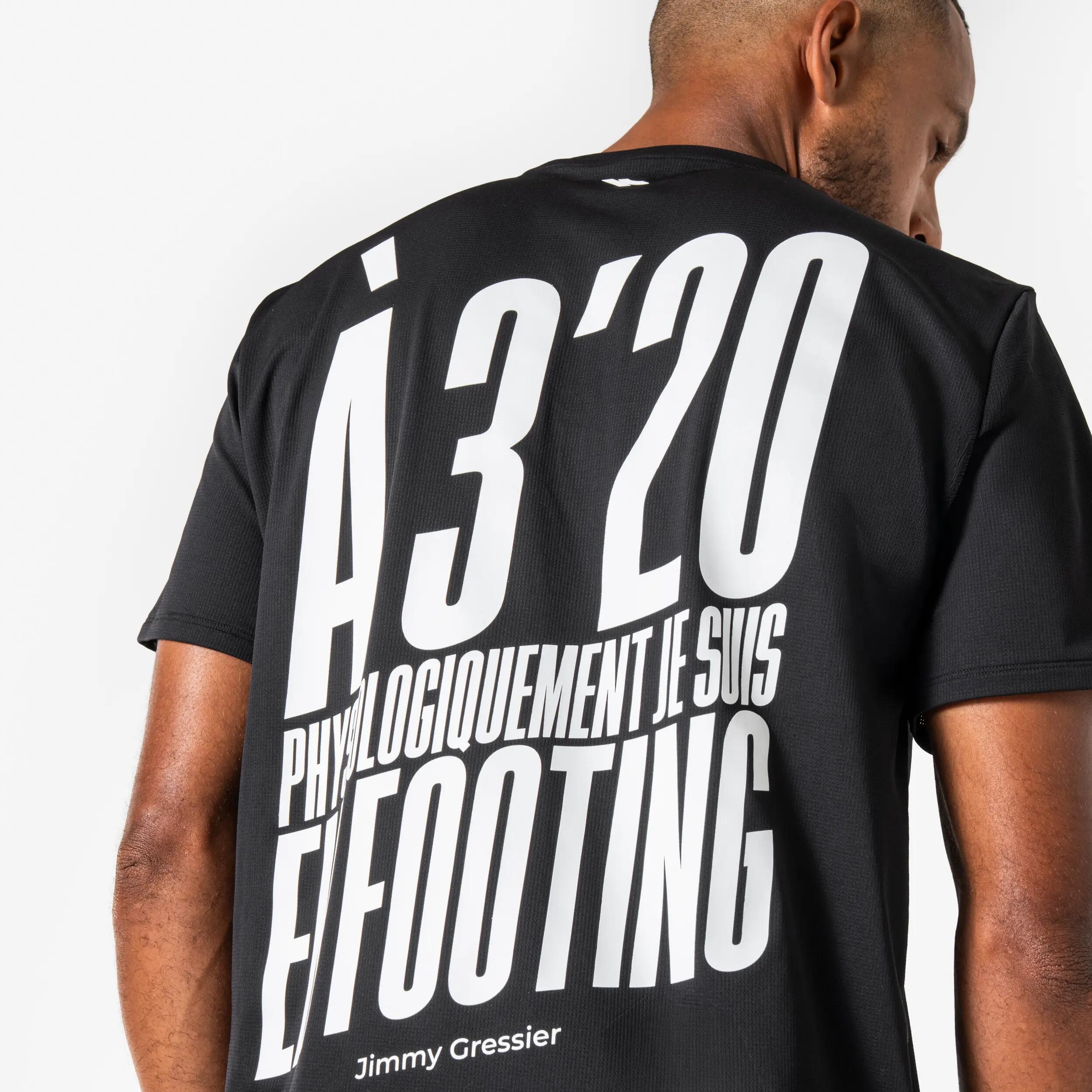 T-shirt Running respirant Homme, KIPRUN CORE ed limitée Jimmy Gressier 3'20 noir 3/8