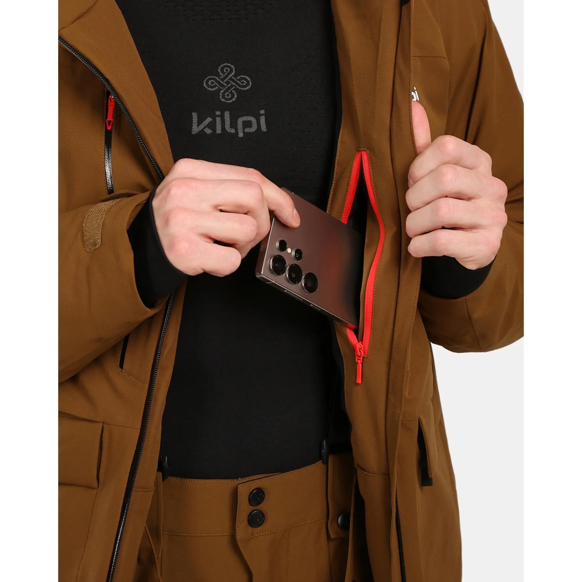 Veste de ski imperméable Kilpi Teen-M Homme - Marron 11/13