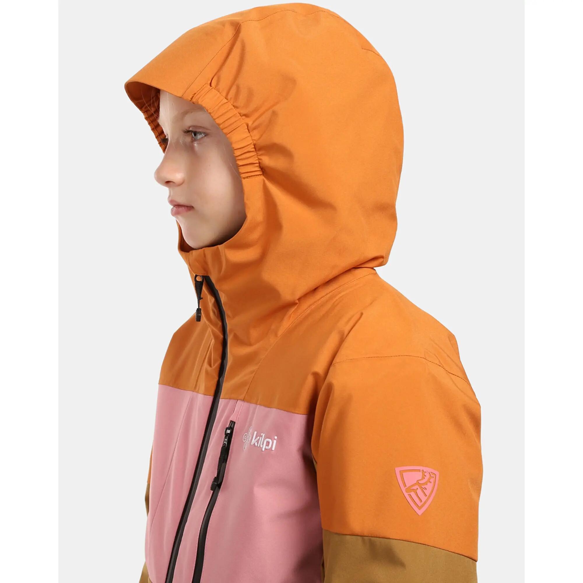 Veste de ski fille Kilpi Denver-JG marron imperméable 4/9