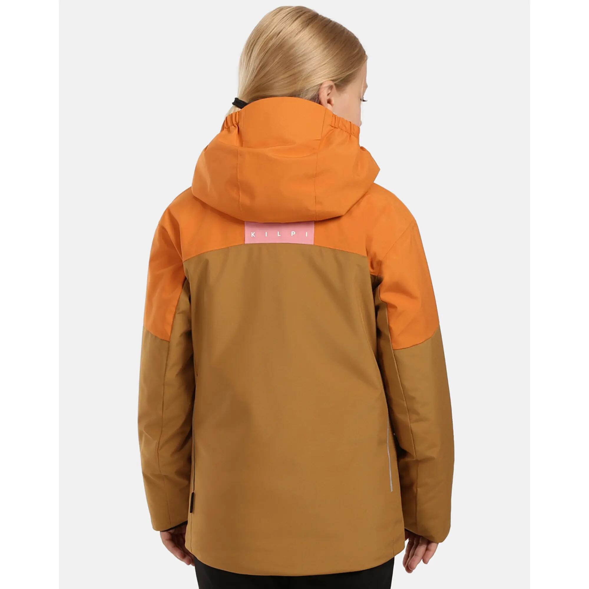 Veste de ski fille Kilpi Denver-JG marron imperméable 2/9