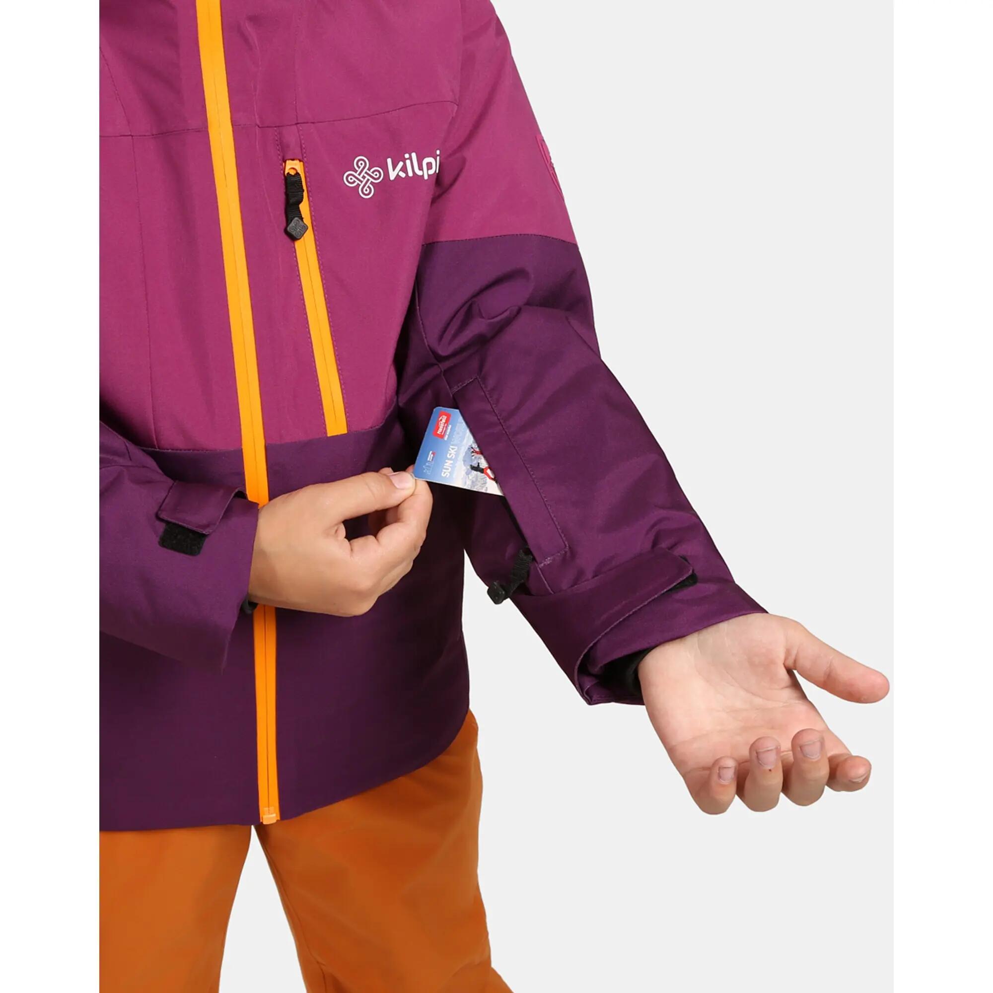 Veste de ski fille Kilpi Denver-JG violette imperméable 4/10