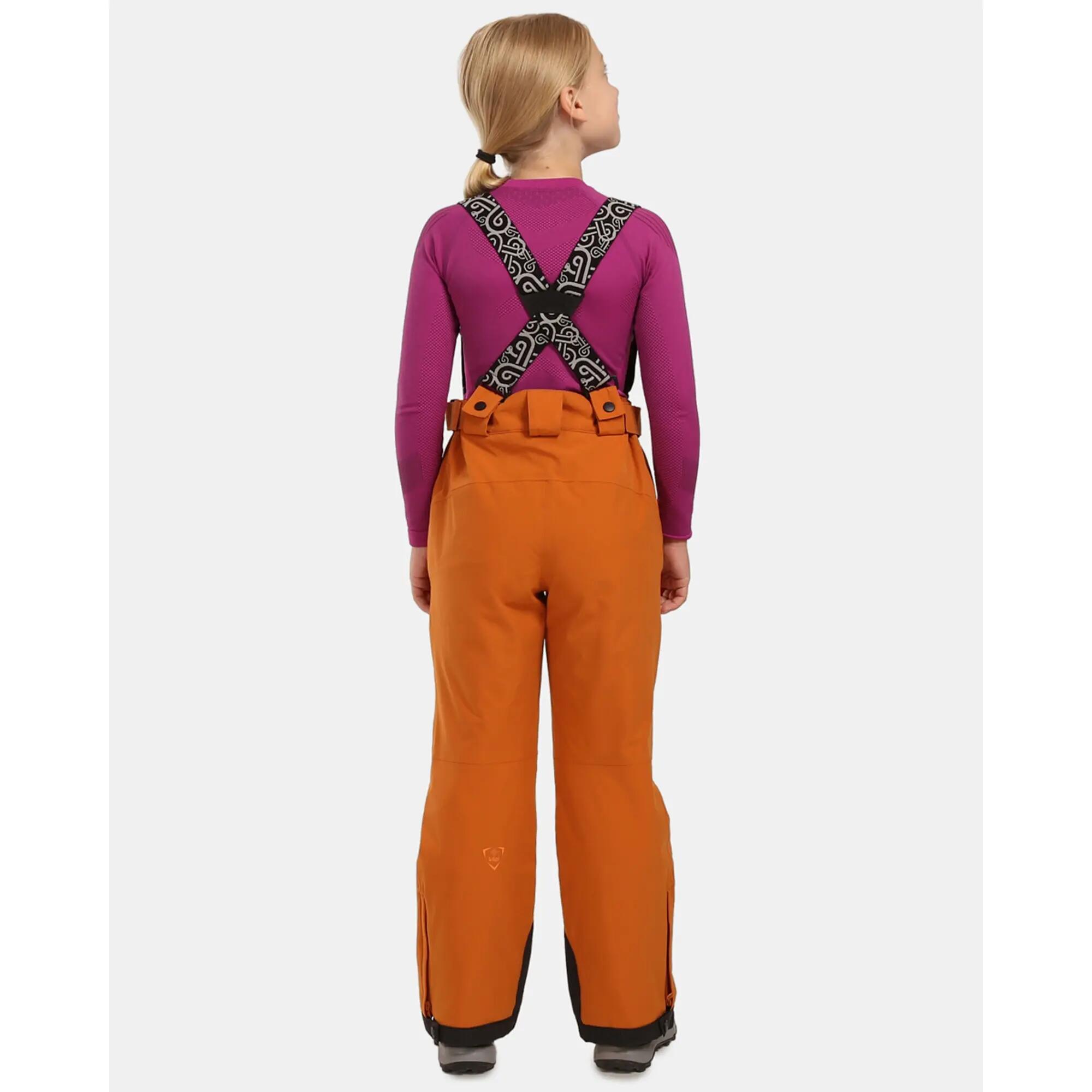 Pantalon de ski enfant Kilpi Mimas-J orange imperméable 2/6