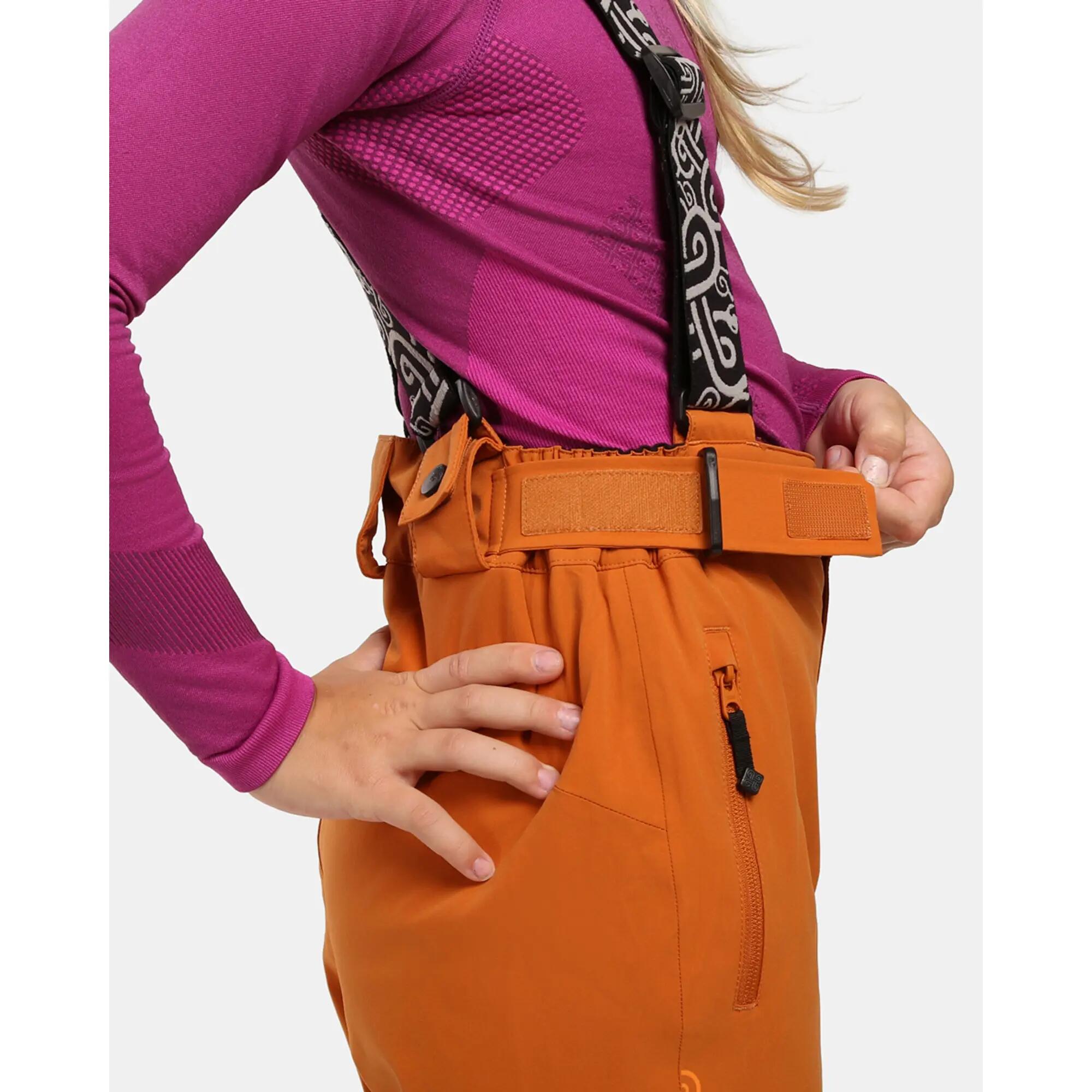 Pantalon de ski enfant Kilpi Mimas-J orange imperméable 4/6