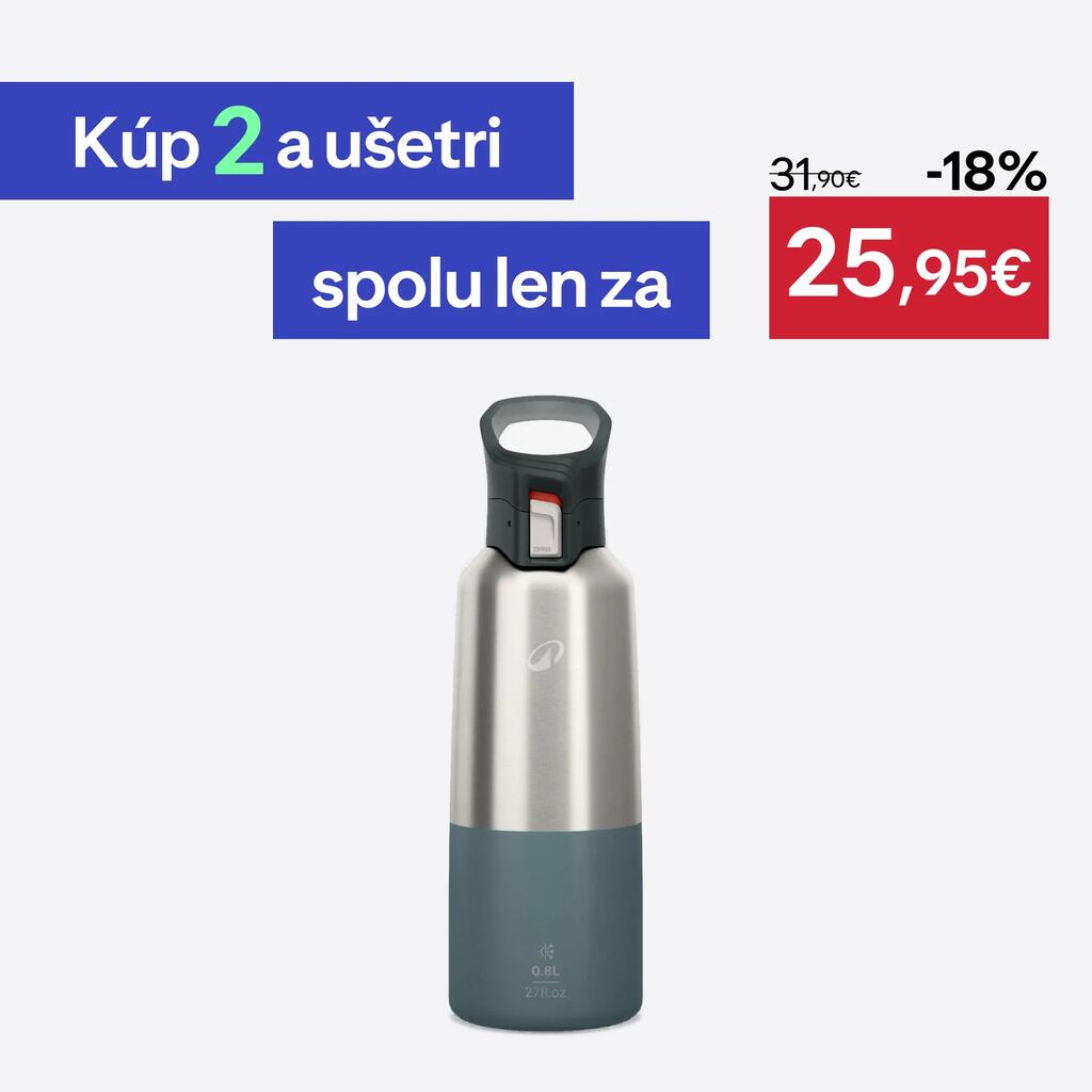 Antikorová termofľaša 900 0,8 l popolavo zelená
