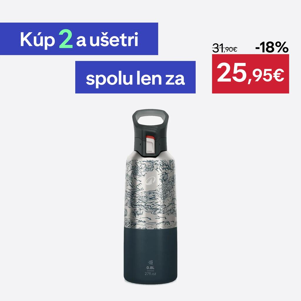 Antikorová termofľaša 900 0,8 l zelená so vzorom