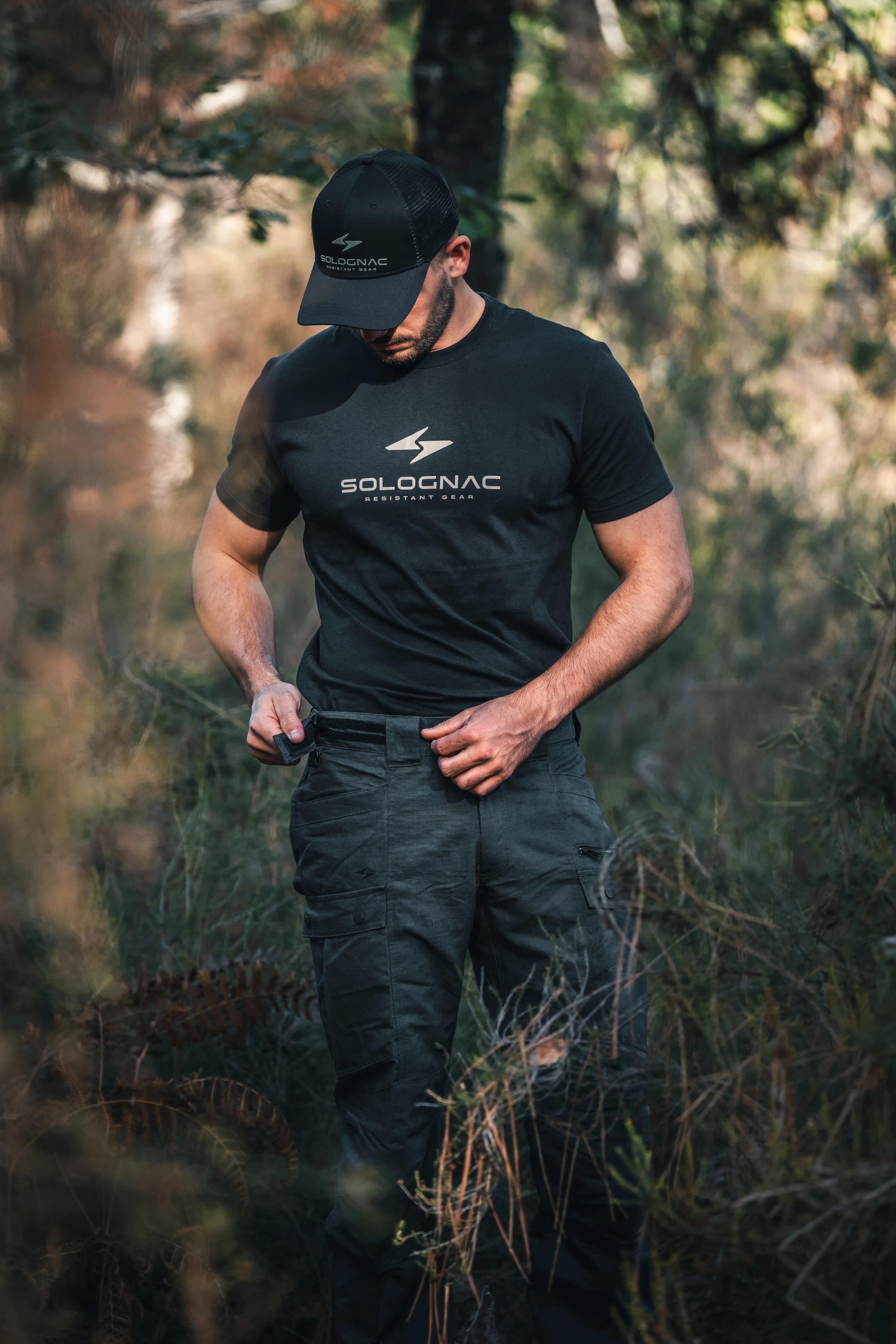 Gorra Trucker Caza Negro 12/12