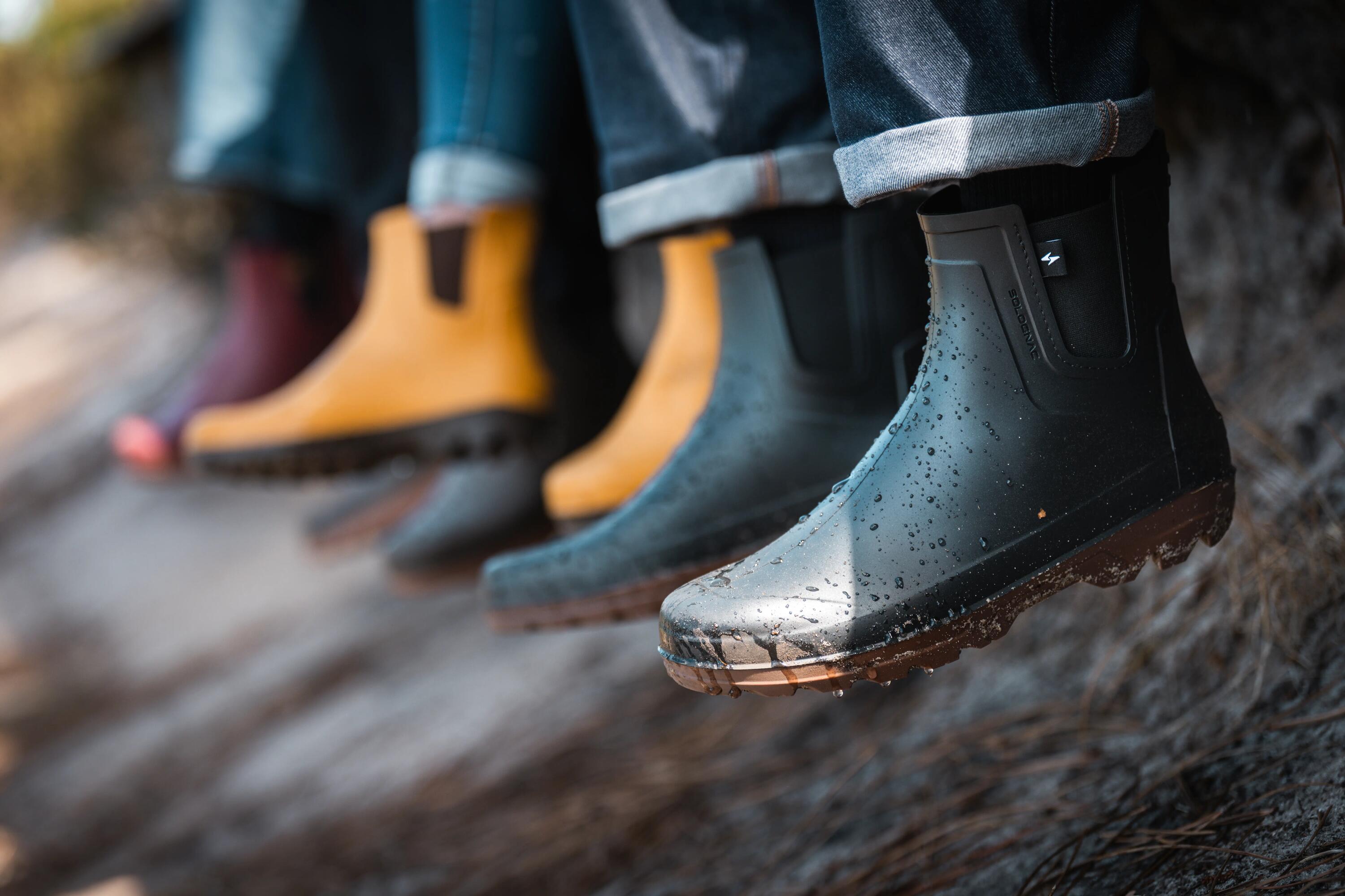 Regenlaarzen voor heren Land 100 pvc zwart 8/10