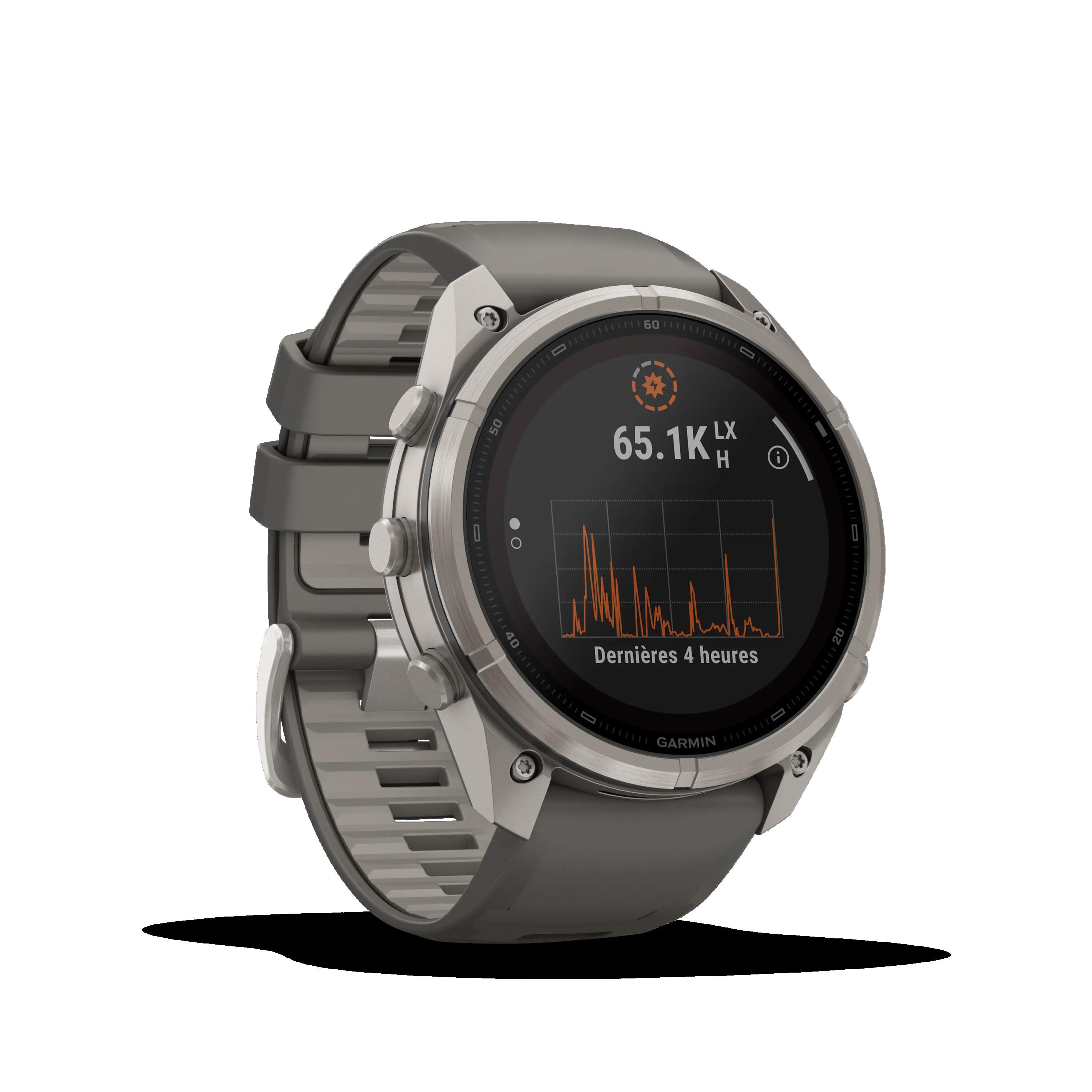 Reloj GPS inteligente Garmin fēnix® 9 Pro - 51 mm SOLAR - Titanio - negro/gris 5/8