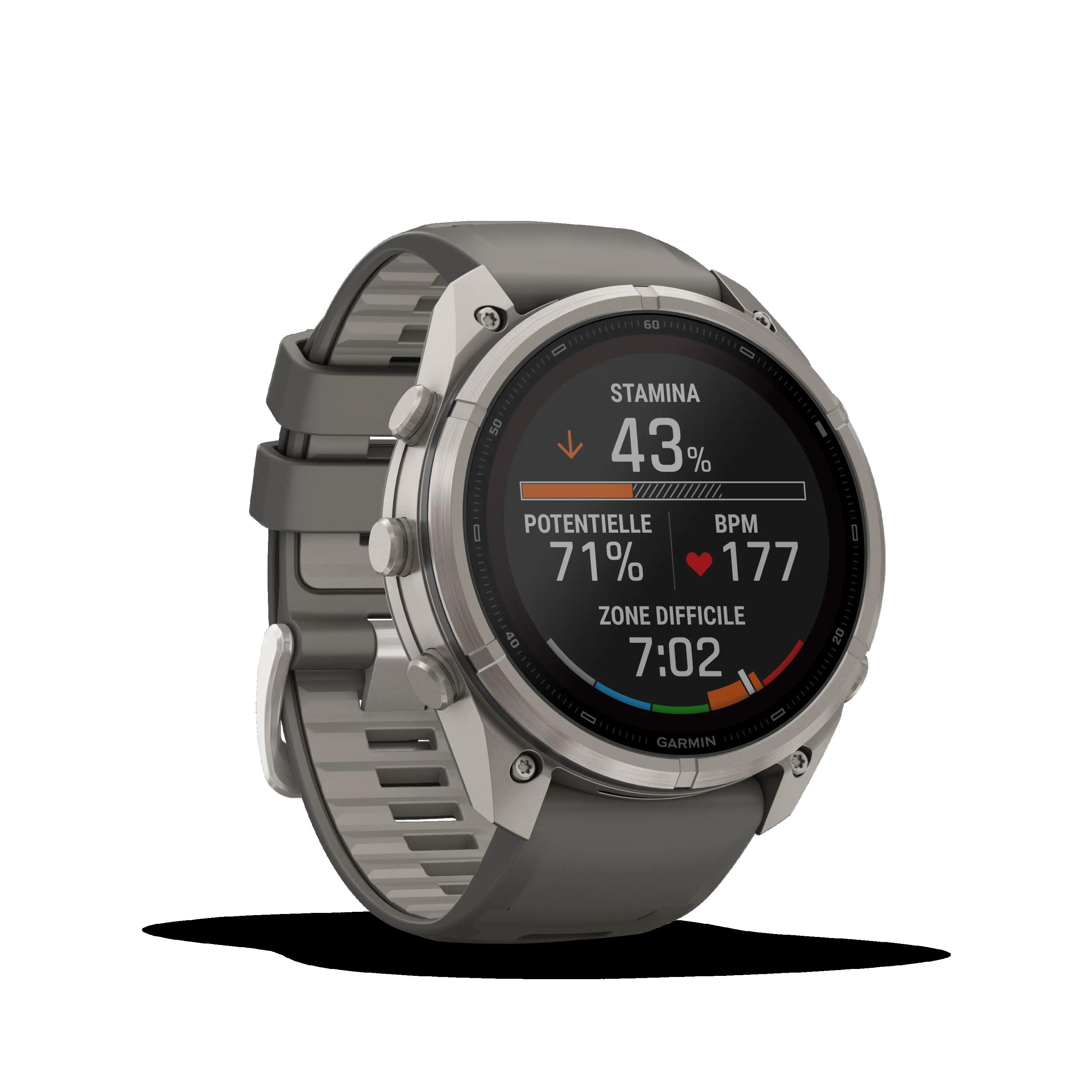 Reloj GPS inteligente Garmin fēnix® 9 Pro - 51 mm SOLAR - Titanio - negro/gris 4/8