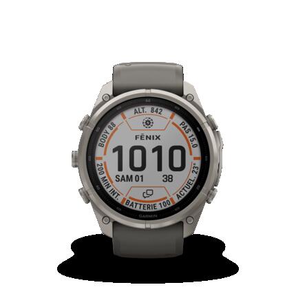 GPS-Uhr Smartwatch Titan 51 mm Garmin - fēnix® 9 Pro schwarz/grau