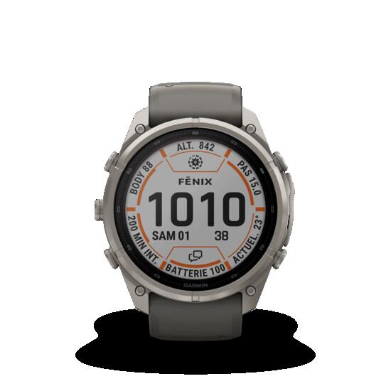 GPS-Uhr Smartwatch Titan 51 mm Garmin - fēnix® 9 Pro schwarz/grau