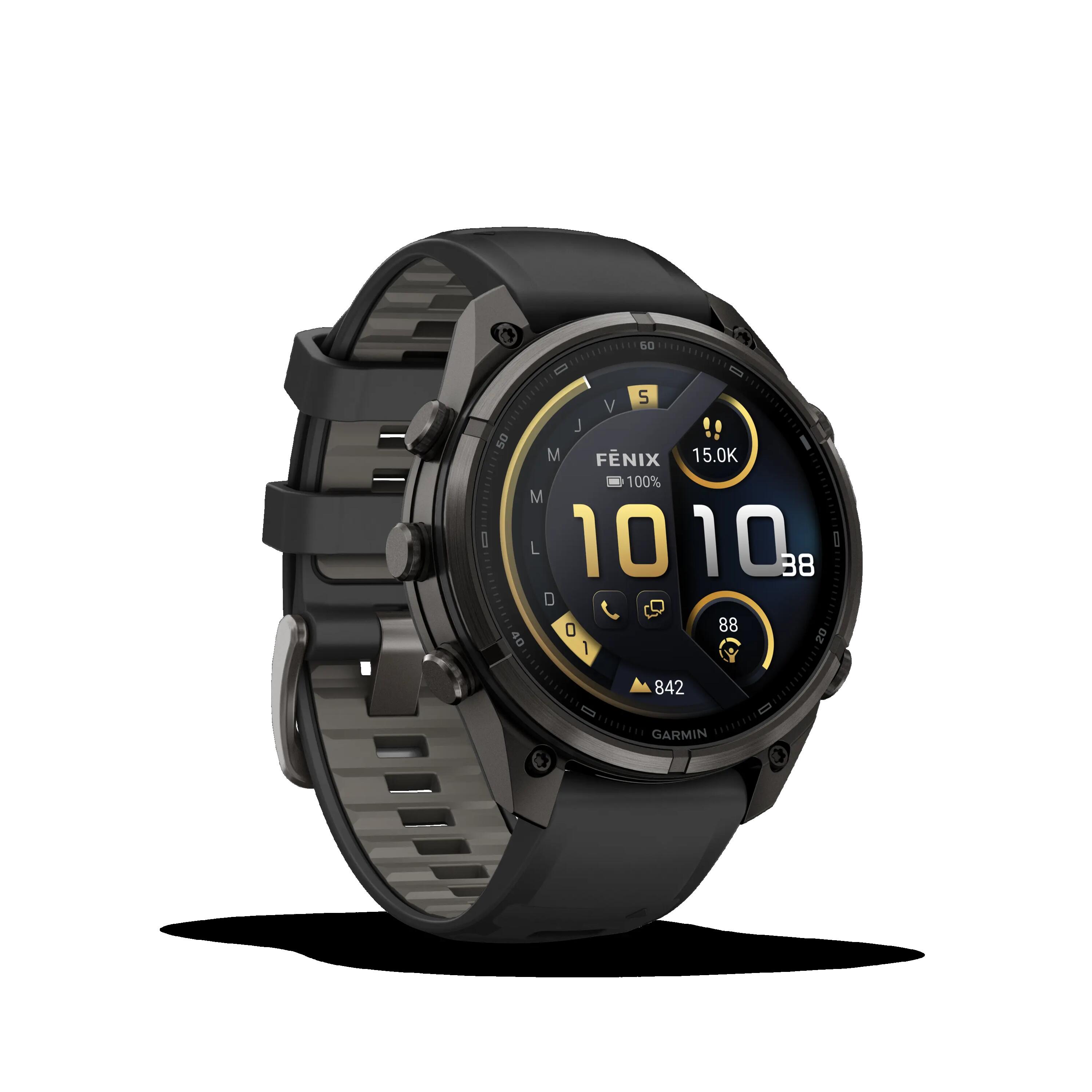 Montre GPS connectée Garmin fēnix® 9 Pro - 47mm - Titane - noir/gris 7/7