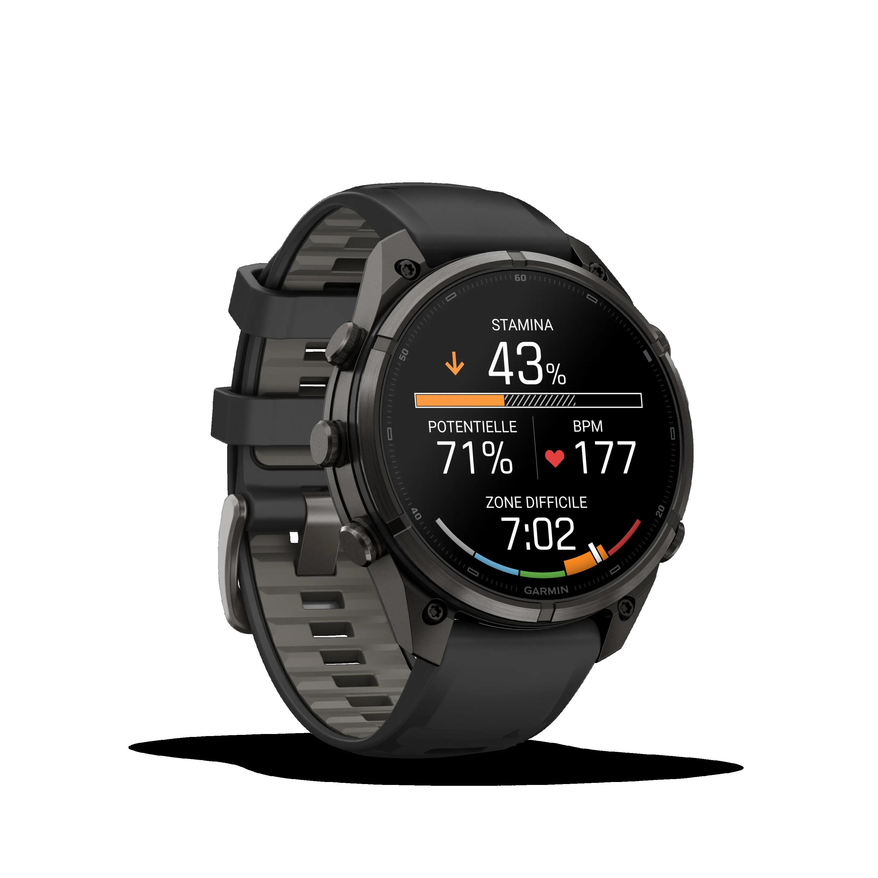 Montre GPS connectée Garmin fēnix® 9 Pro - 47mm - Titane - noir/gris 4/7