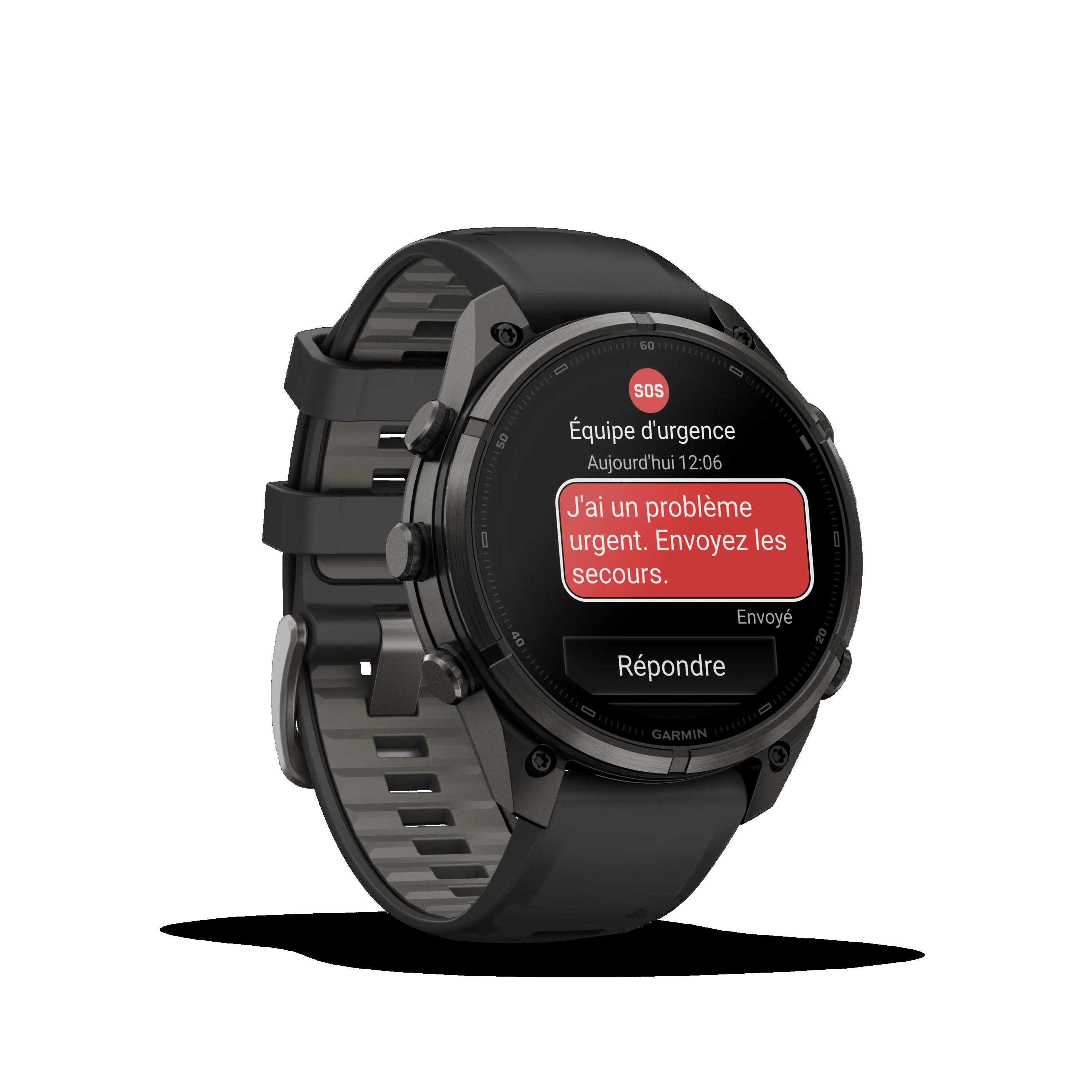 Montre GPS connectée Garmin fēnix® 9 Pro - 47mm - Titane - noir/gris 3/7