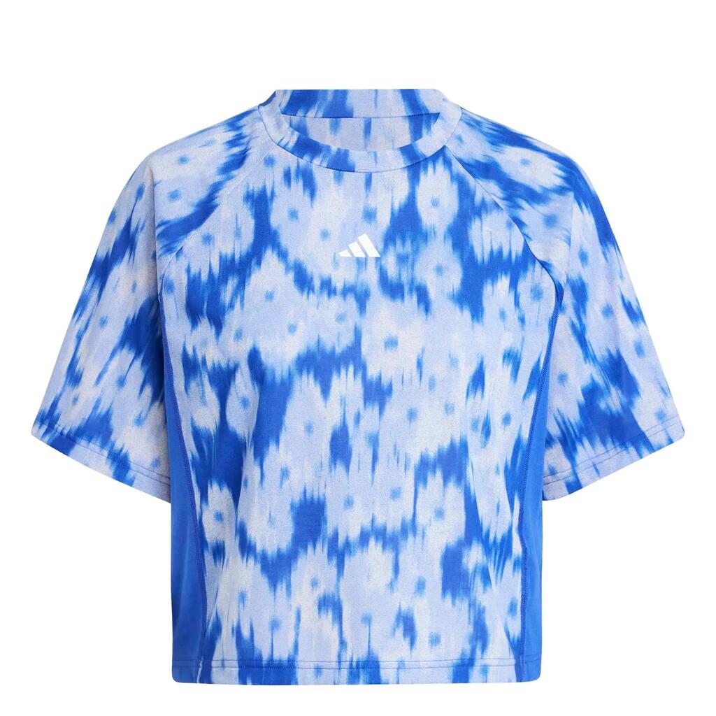 AOP FLOWER TEE BLUE