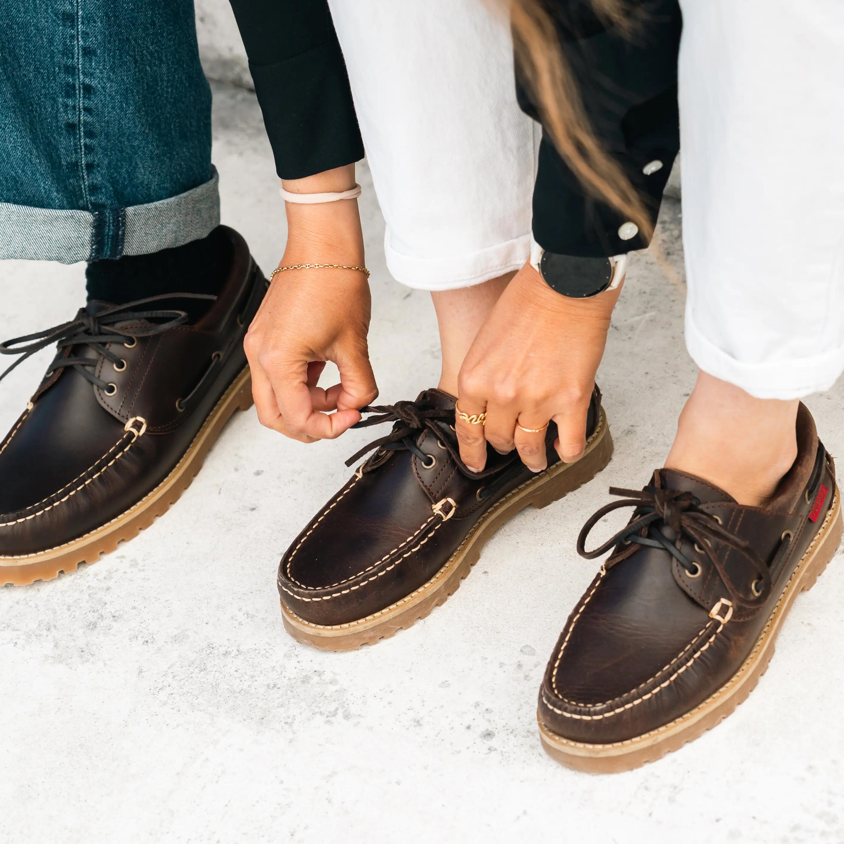 Chaussures bateau, Seafarer 500 marron 3/5