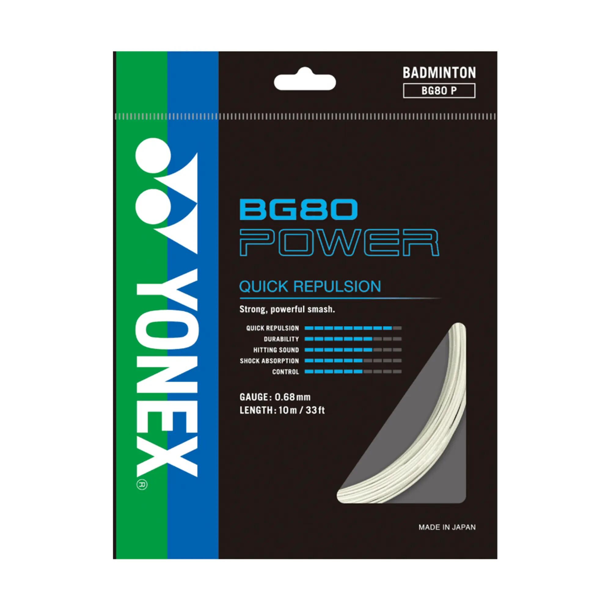 YONEX BG80 WHITE STRING