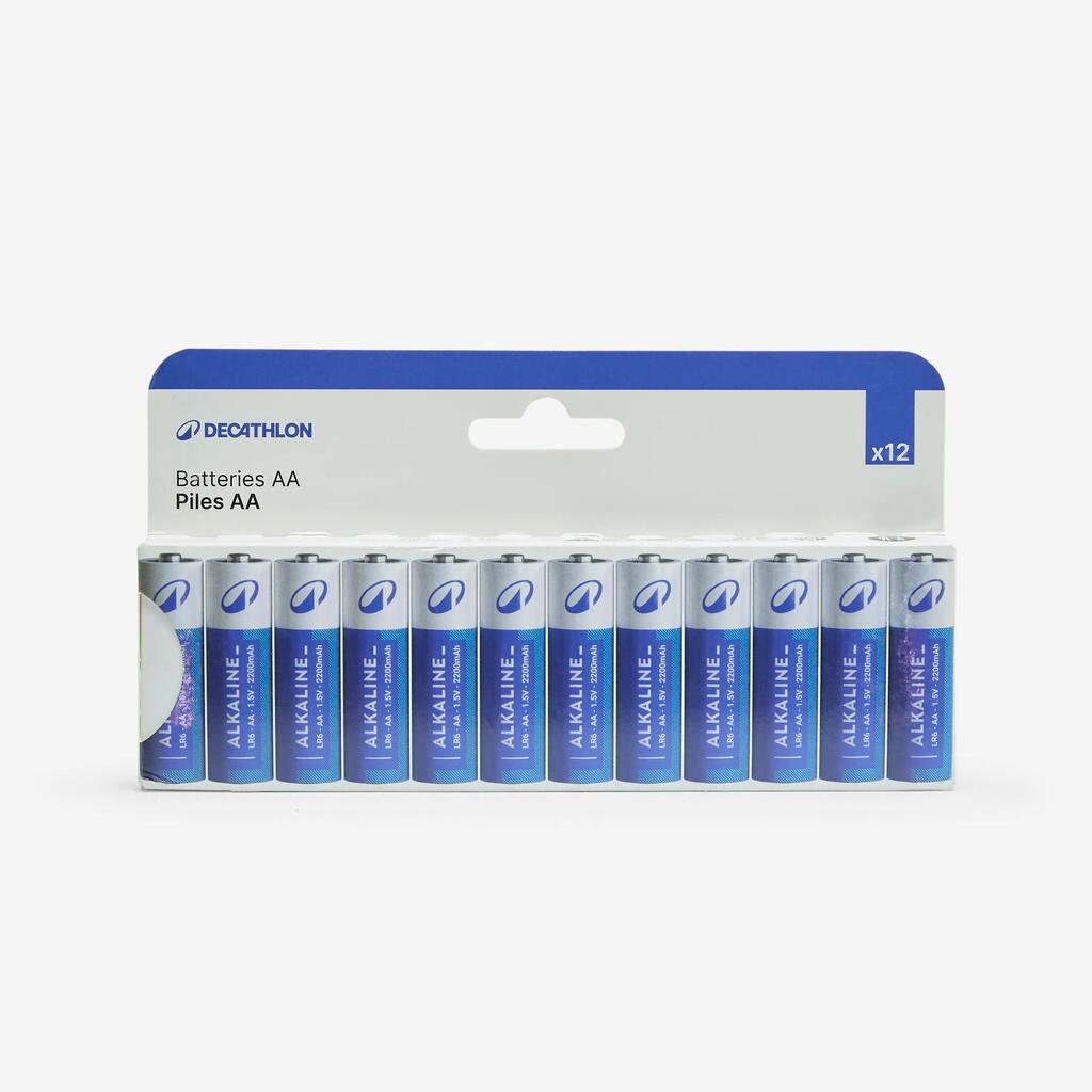 LOT DE 12 PILES ALCALINES LR06 - AA