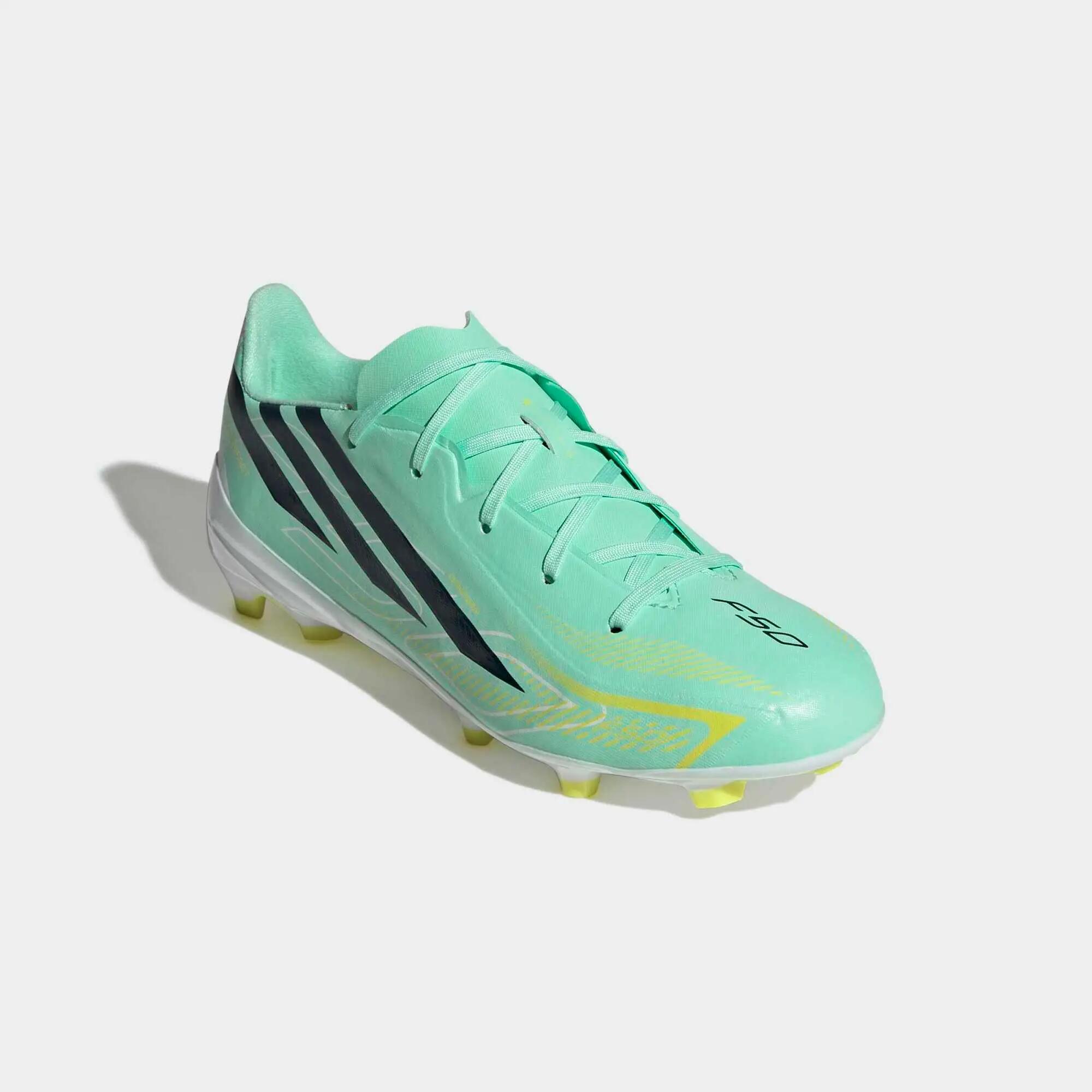 Scarpe calcio bambino ADIDAS F50 HYPERFAST LEAGUE FG/MG verdi 5/9