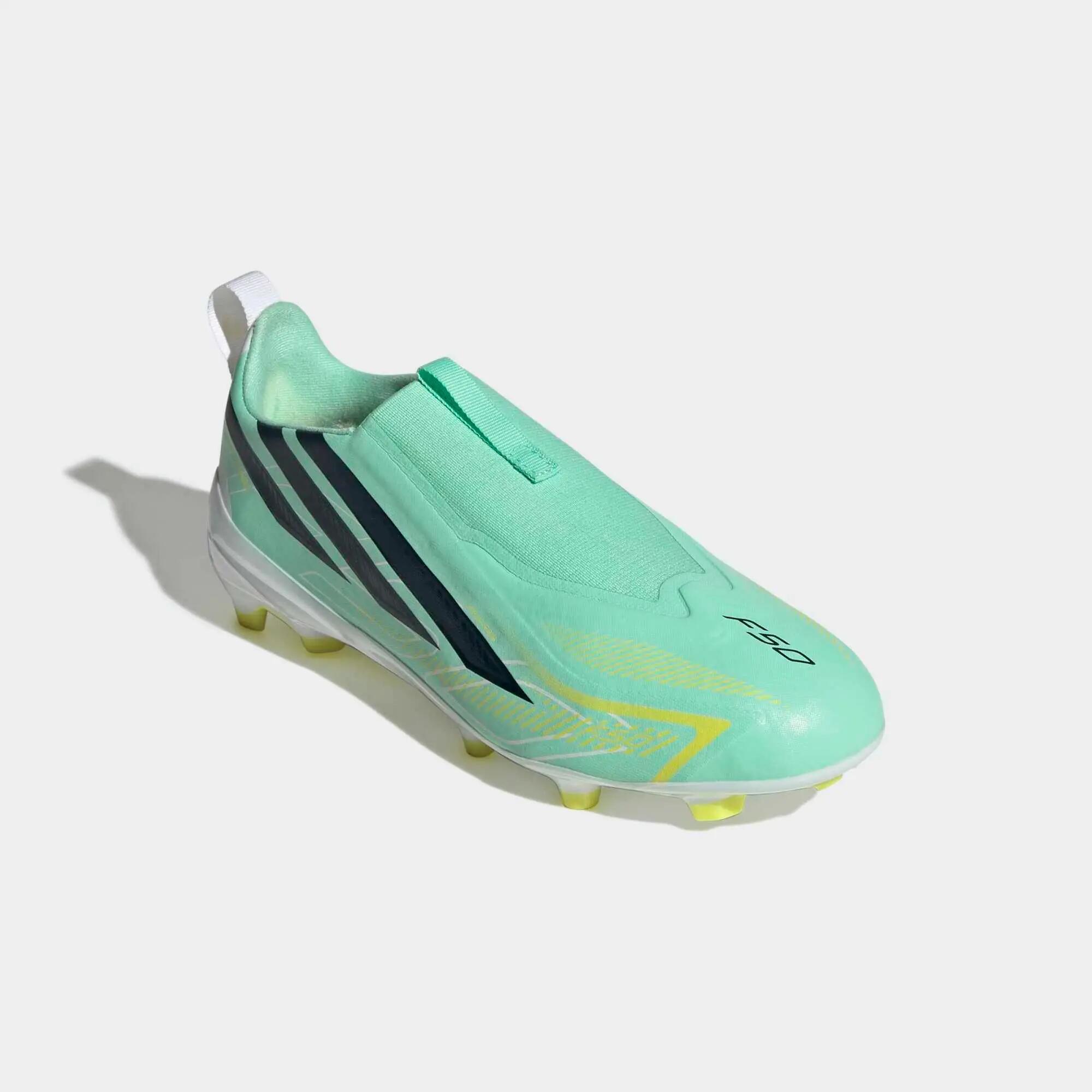 Scarpe calcio bambino ADIDAS F50 HYPERFAST LEAGUE FG/MG verdi 5/9
