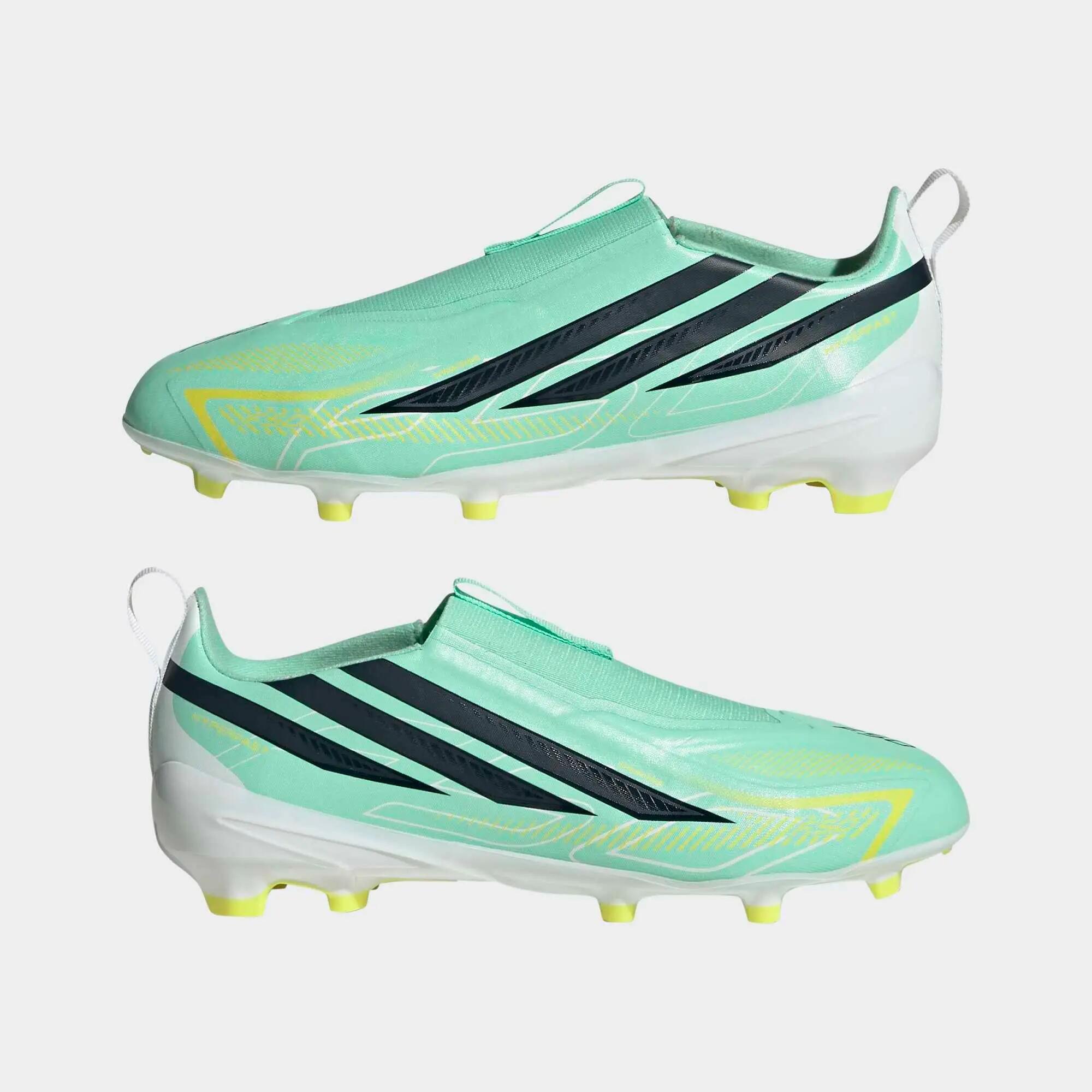 Scarpe calcio bambino ADIDAS F50 HYPERFAST LEAGUE FG/MG verdi 9/9