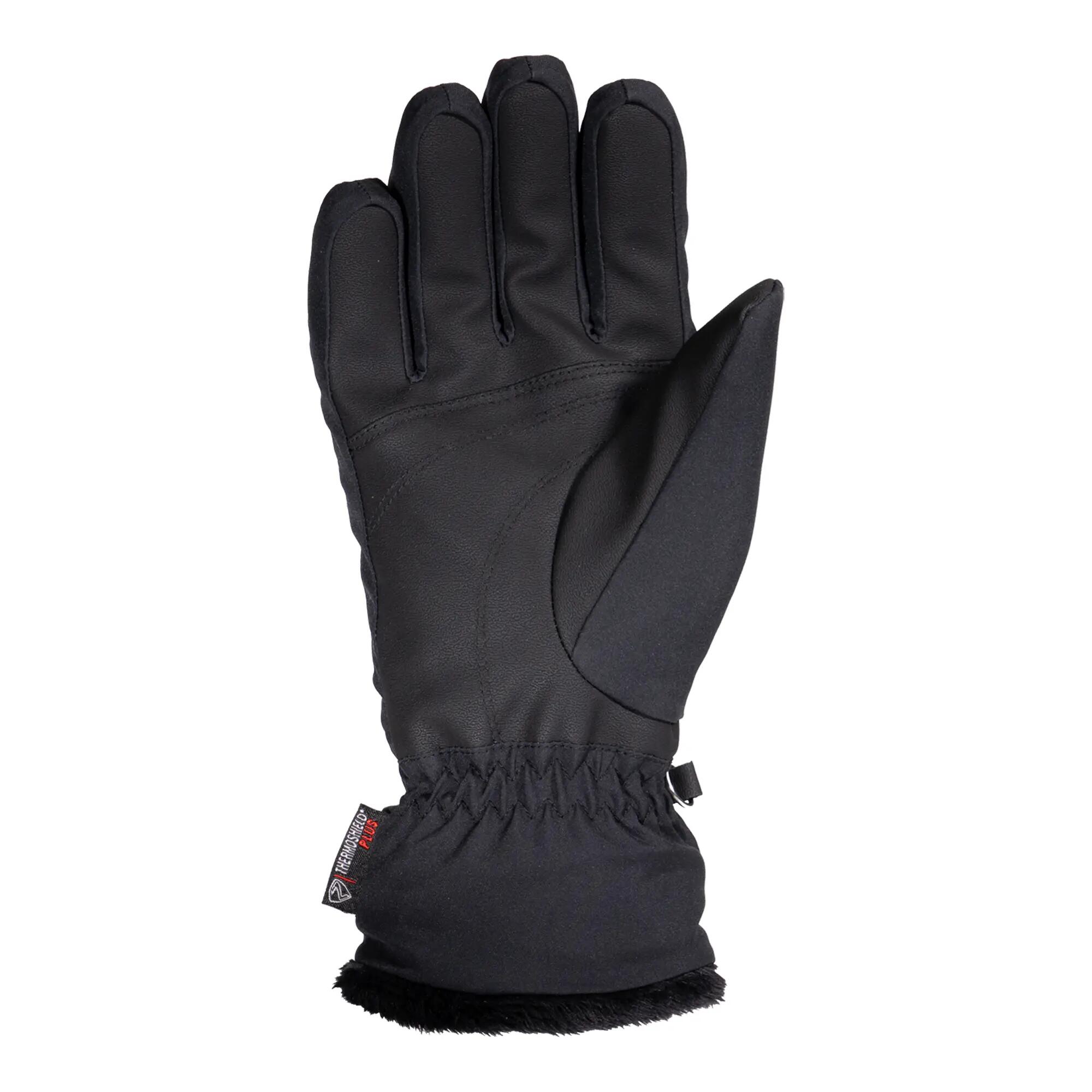 Guanti sci donna Ziener Semonya Primaloft® nero 3/3