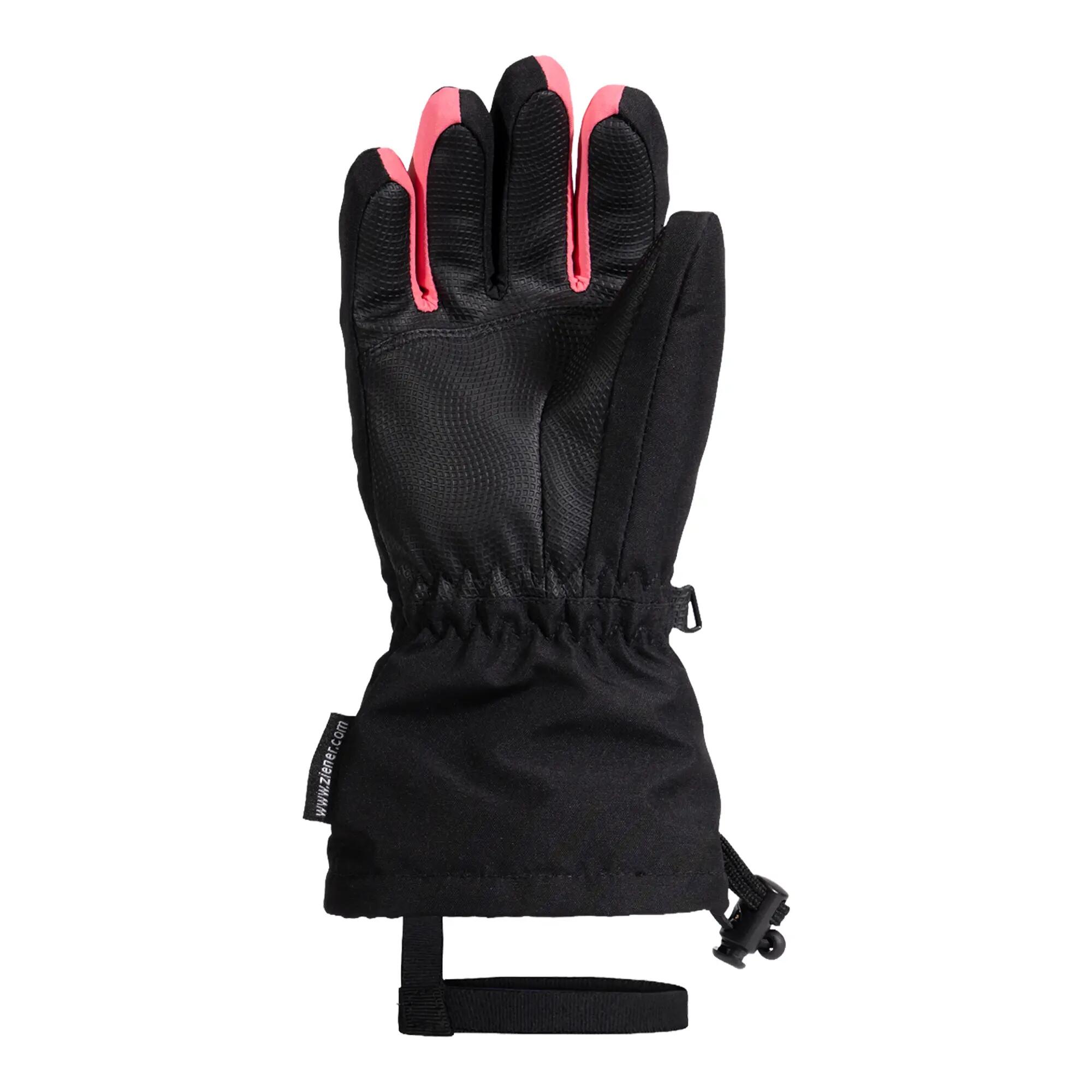 Guanti sci Bambino Ziener 1209 ZIENER AQUASHIELD® rosa 3/3