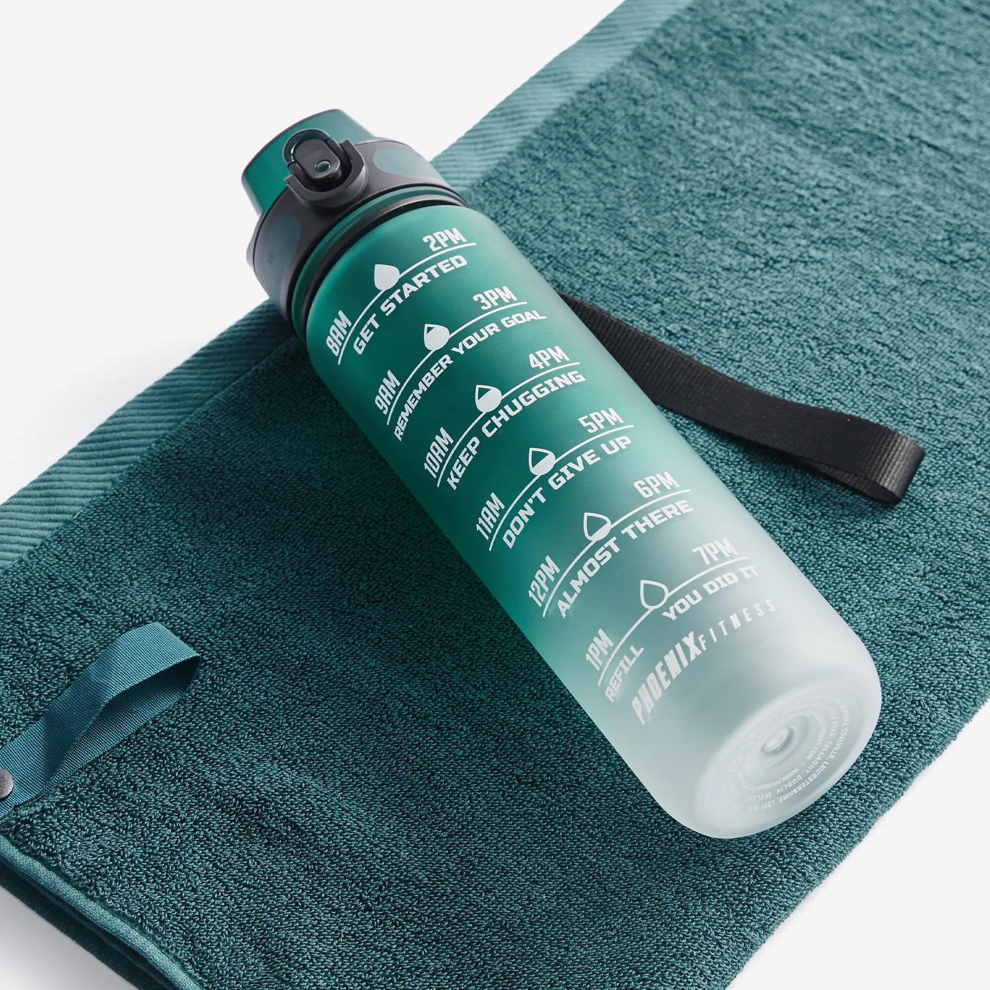 Pack fitness avec gourde 1L et serviette, vert 2/11