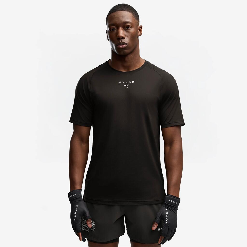 PUMA Hyrox pánske fitness tričko čierne