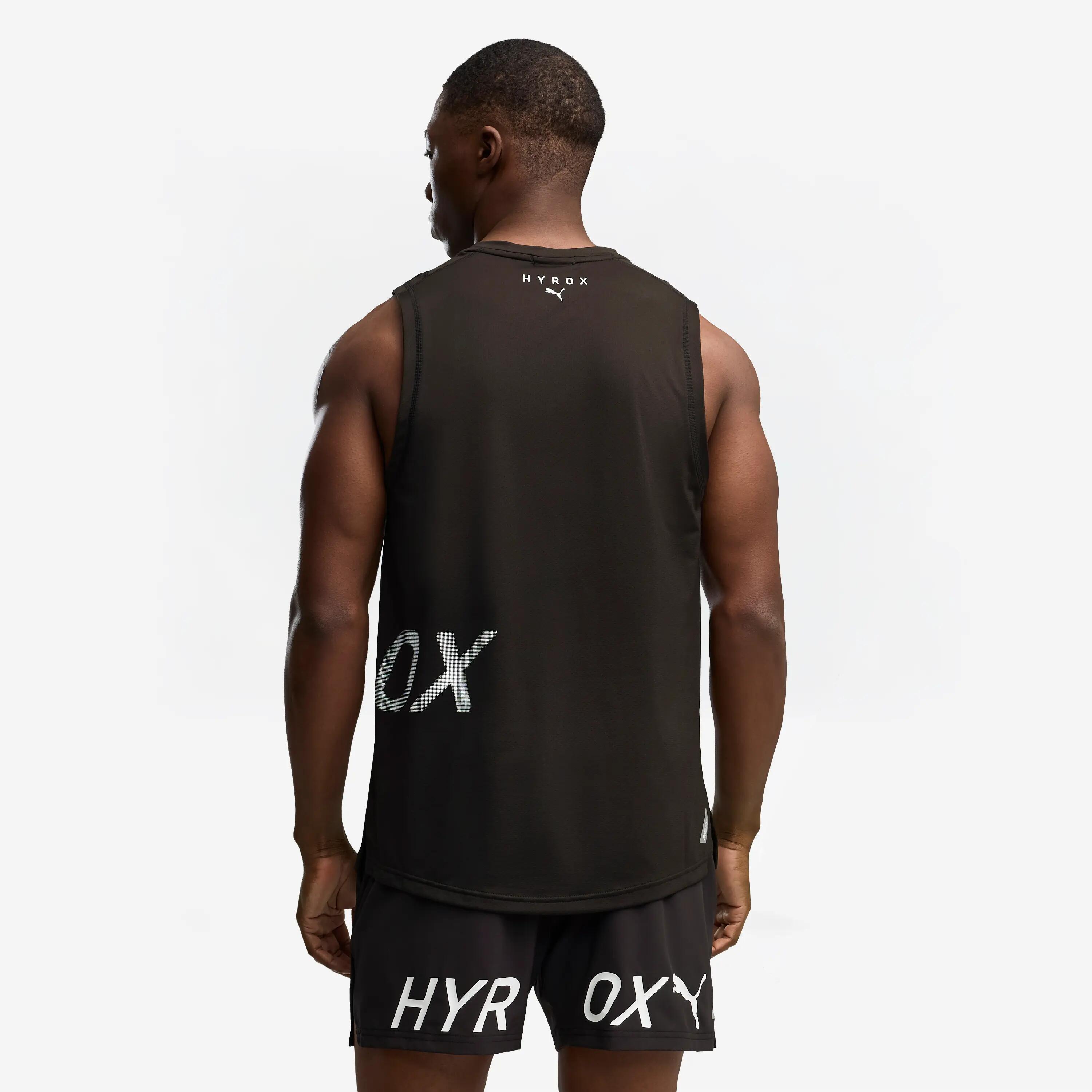 Débardeur de fitness Hyrox léger, noir 2/5