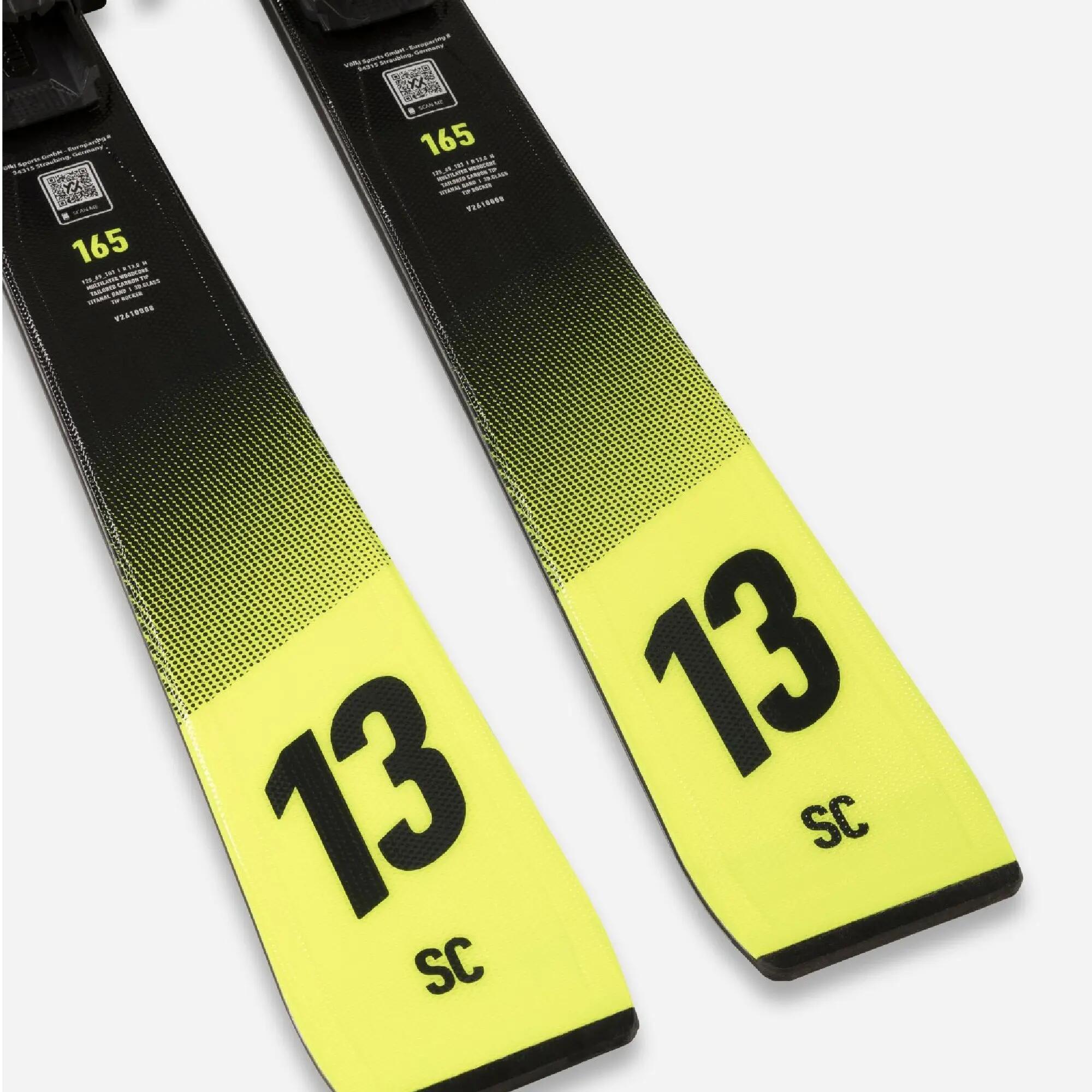Sci uomo Racecarve VOLKL RACETIGER SC YELLOW + Attacchi VMOTION 12 GW 5/5
