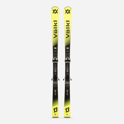 Sci uomo Racecarve VOLKL RACETIGER SC YELLOW + Attacchi VMOTION 12 GW