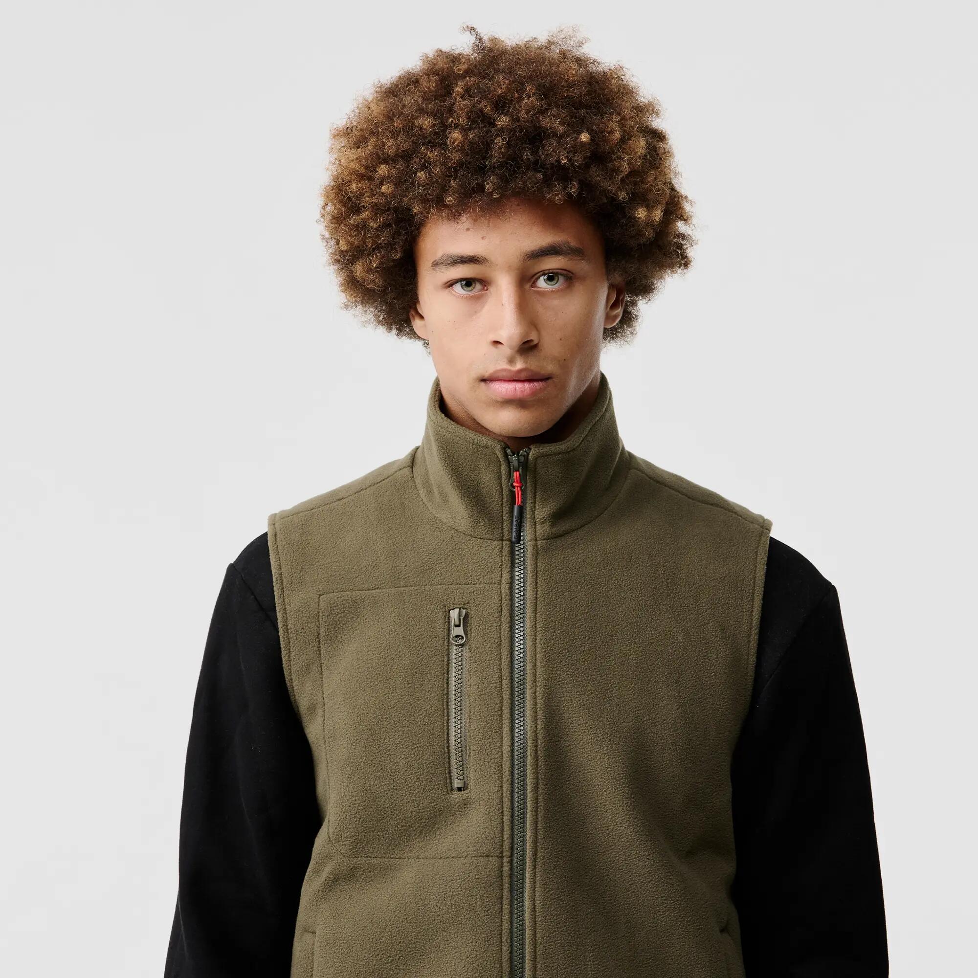Gilet polaire chauffant sans manches 5 zones - Randonnée, chasse, ville - Homme 4/8