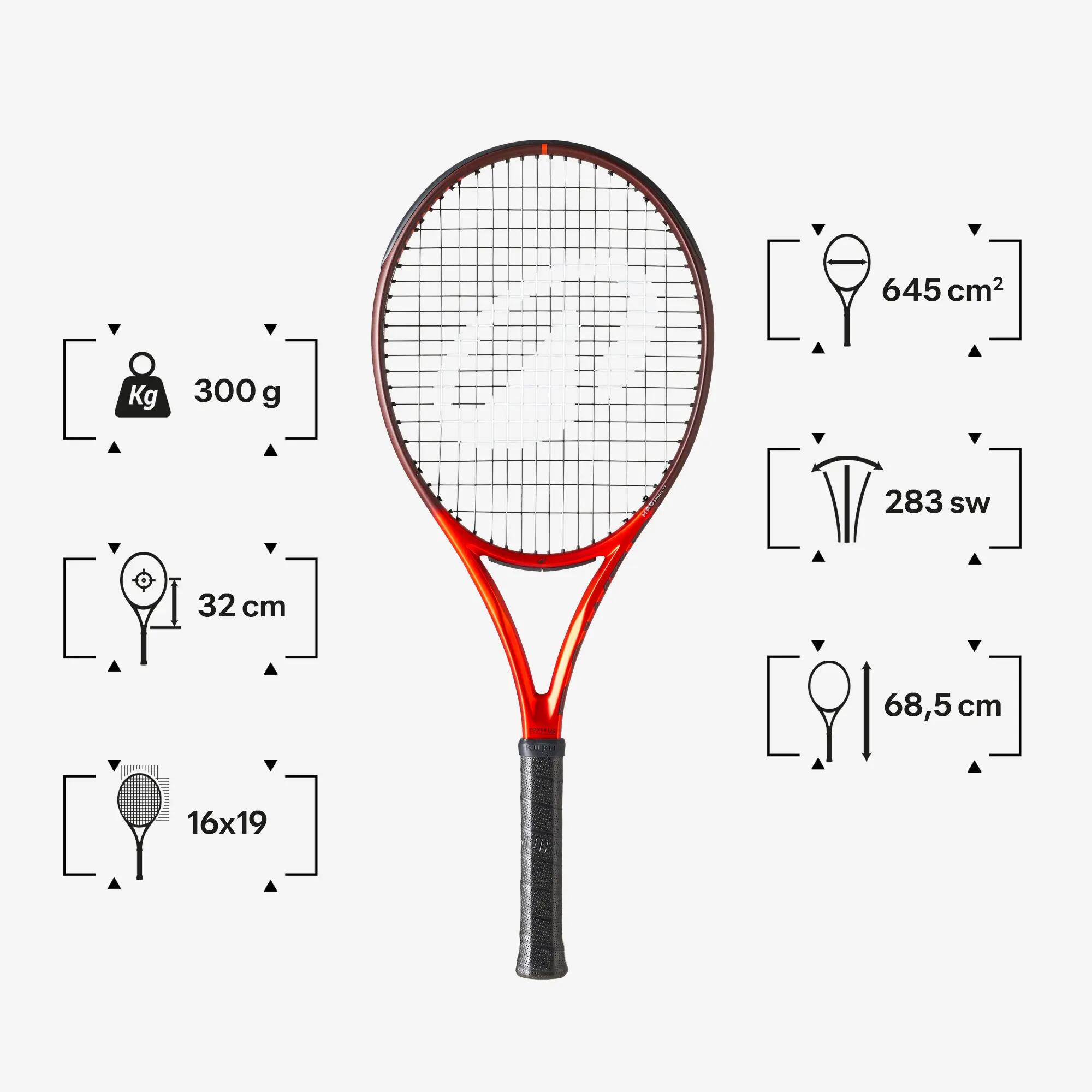 Raquette de tennis adulte, KUIKMA POWER PRO 300g V3 Orange 6/6