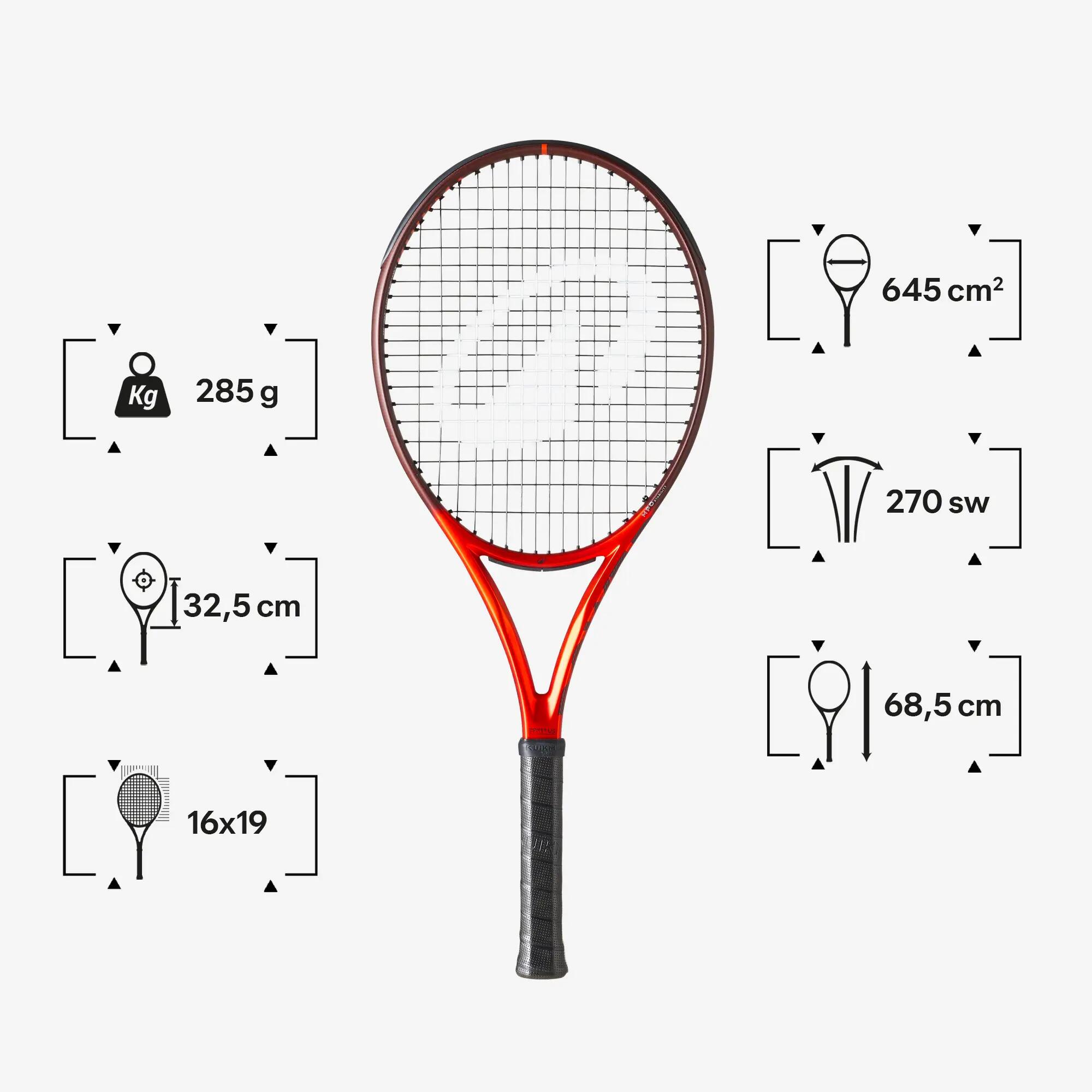 Raquette de tennis adulte, KUIKMA POWER PRO 285g V3 Orange 6/6
